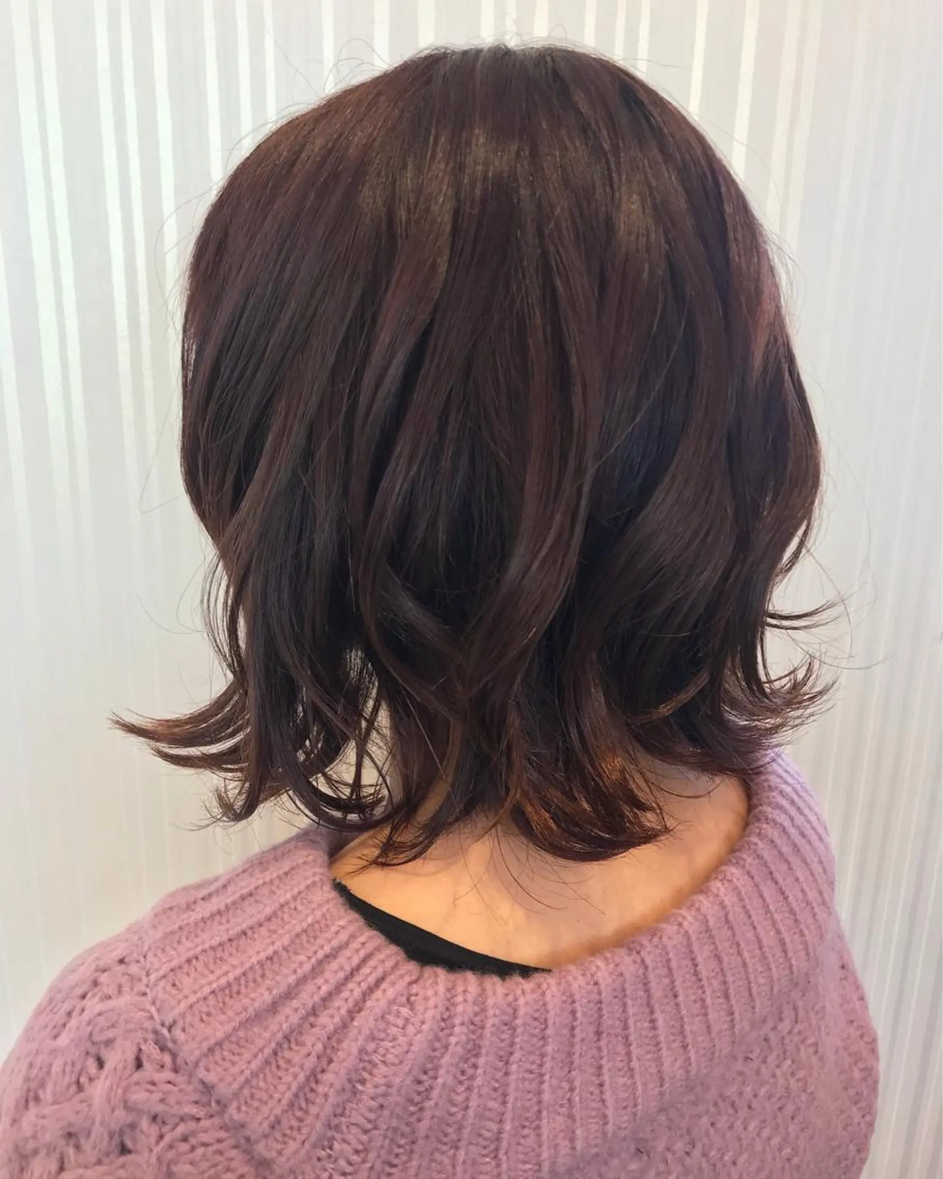 ミディアム カラー ピンクカラー バイオレットカラー 中川 拓弥のヘアスタイル