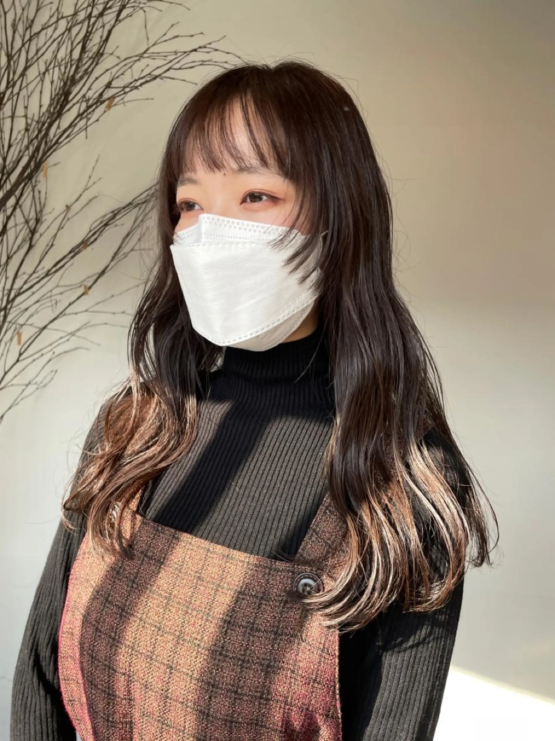 ロング カラー ベージュカラー ラベンダーカラー silo所属・silo MOKA 顔周りカット🦦のヘアスタイル