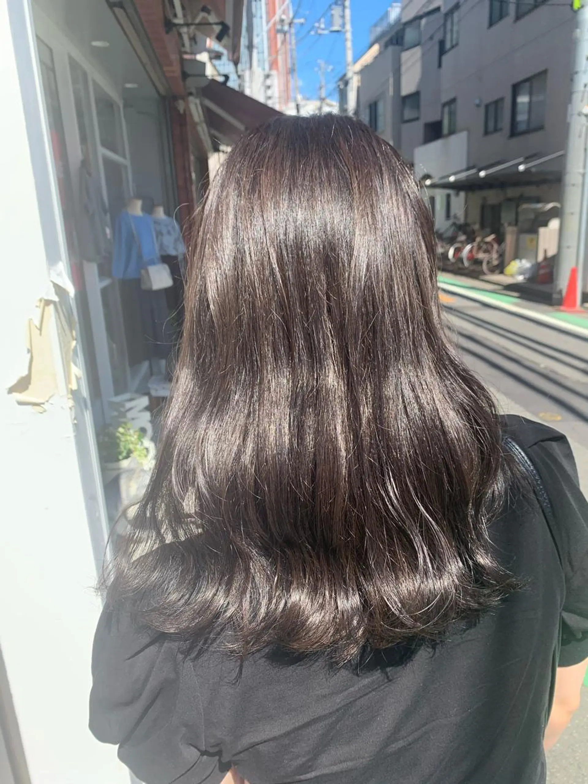 セミロング カラー アッシュ アッシュグレー カット ヘアカラー トリートメント 中目黒🌼 🌼ハナのヘアスタイル