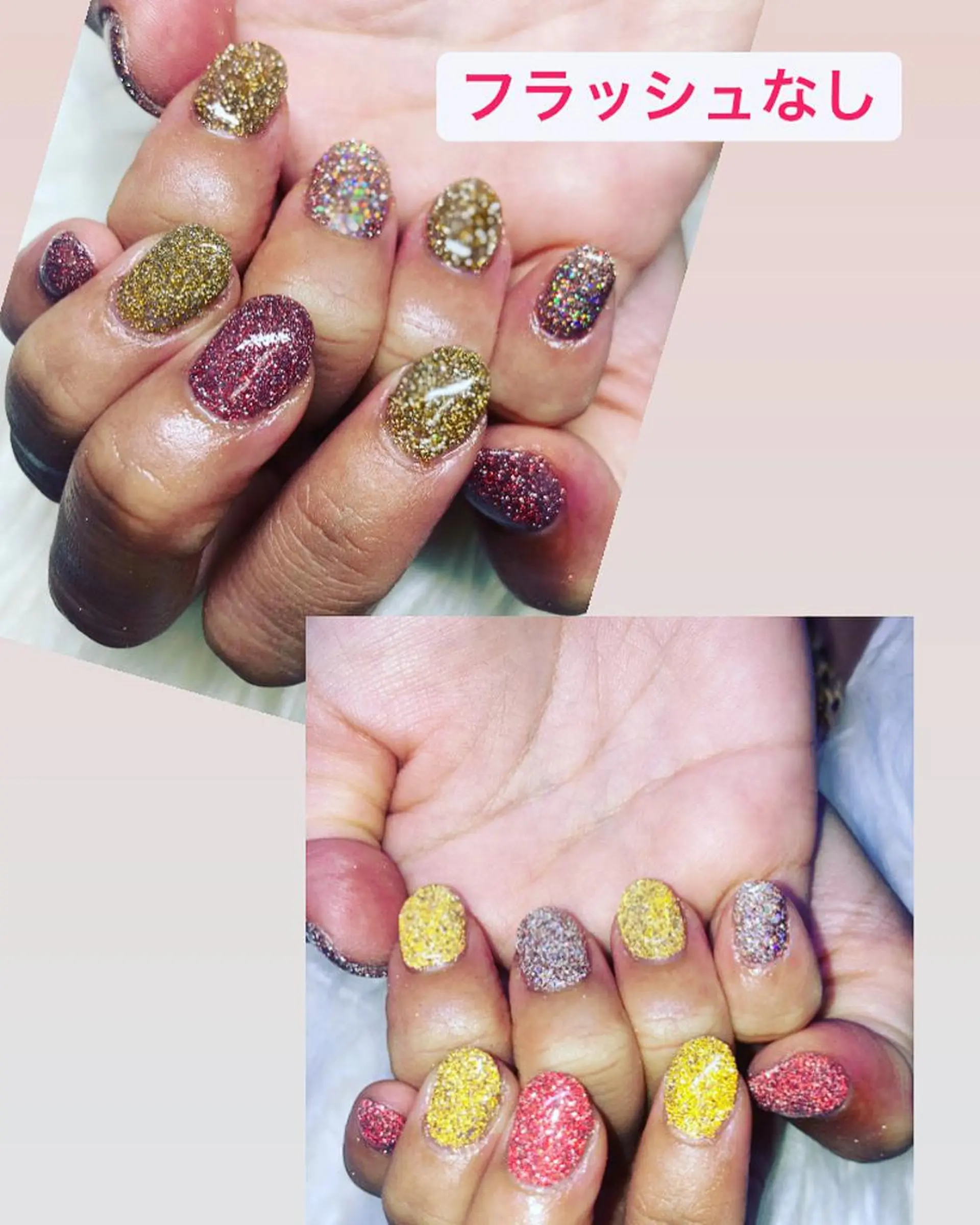 ネイル キラキラネイル ラメ(グリッター) ネイルケアサロン Campanulaのネイルデザイン