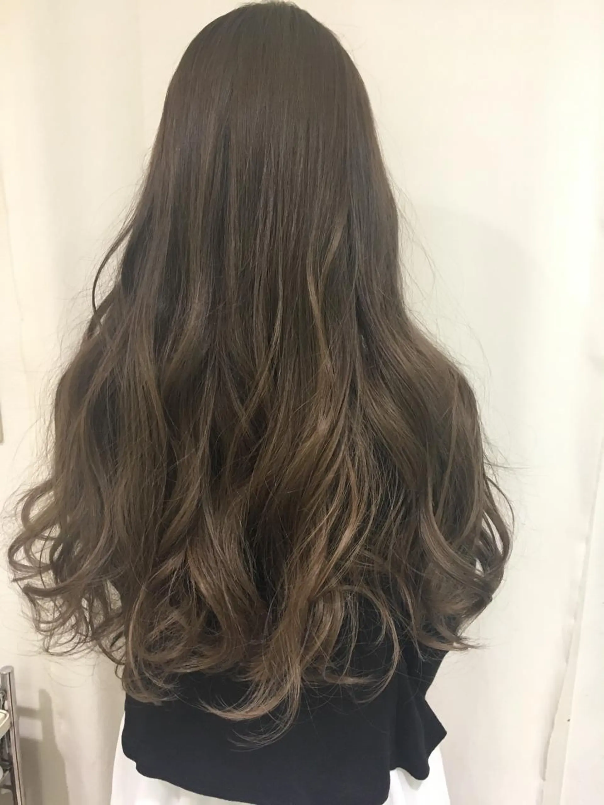 ロング カラー ヘアアレンジ ブラウンカラー マロンブラウン ヘアカラー きむえり/セット/ 髪質改善/カラーのヘアスタイル