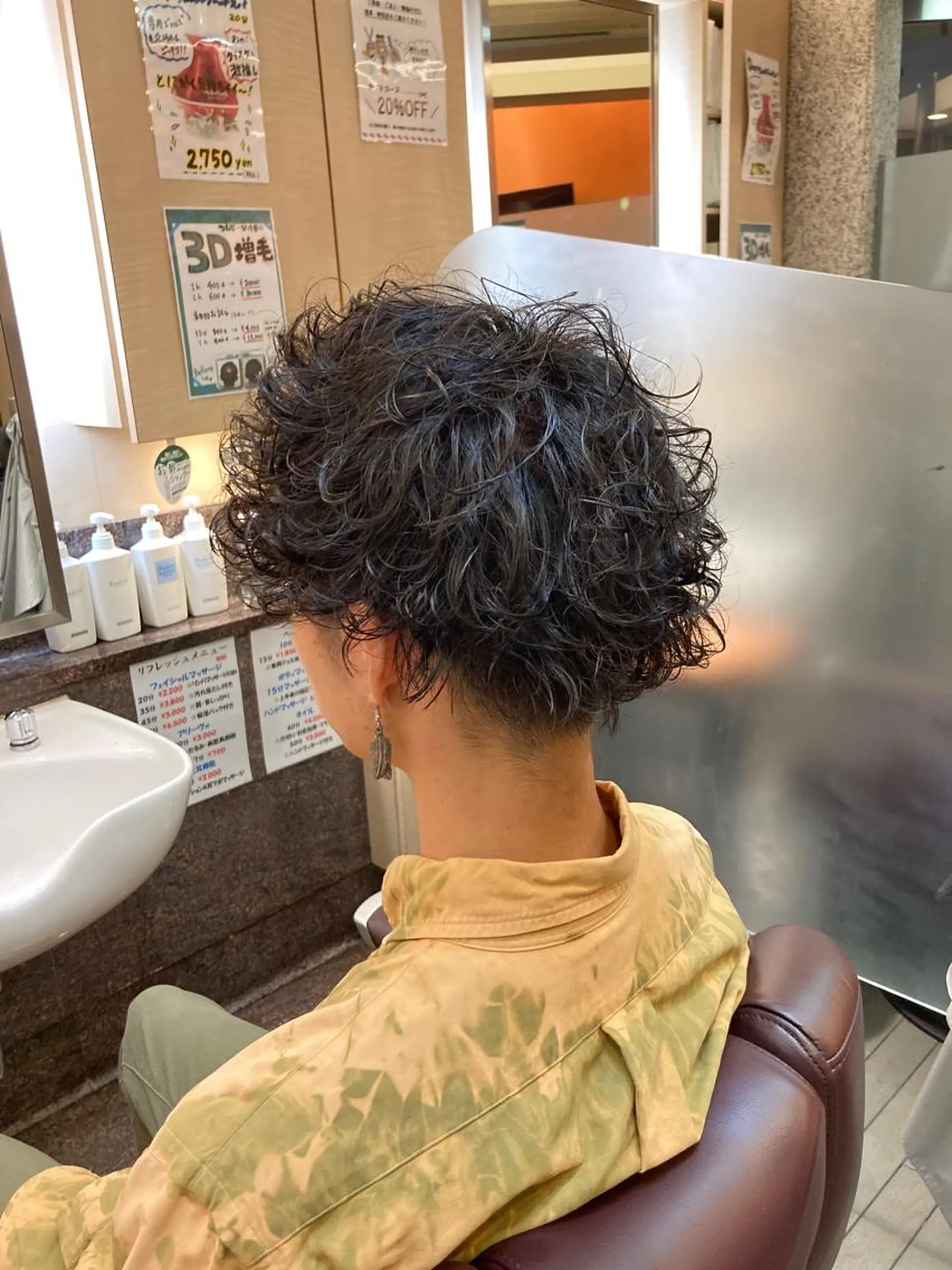 ミディアム 予約1000件超 ✨メンズパーマのヘアスタイル