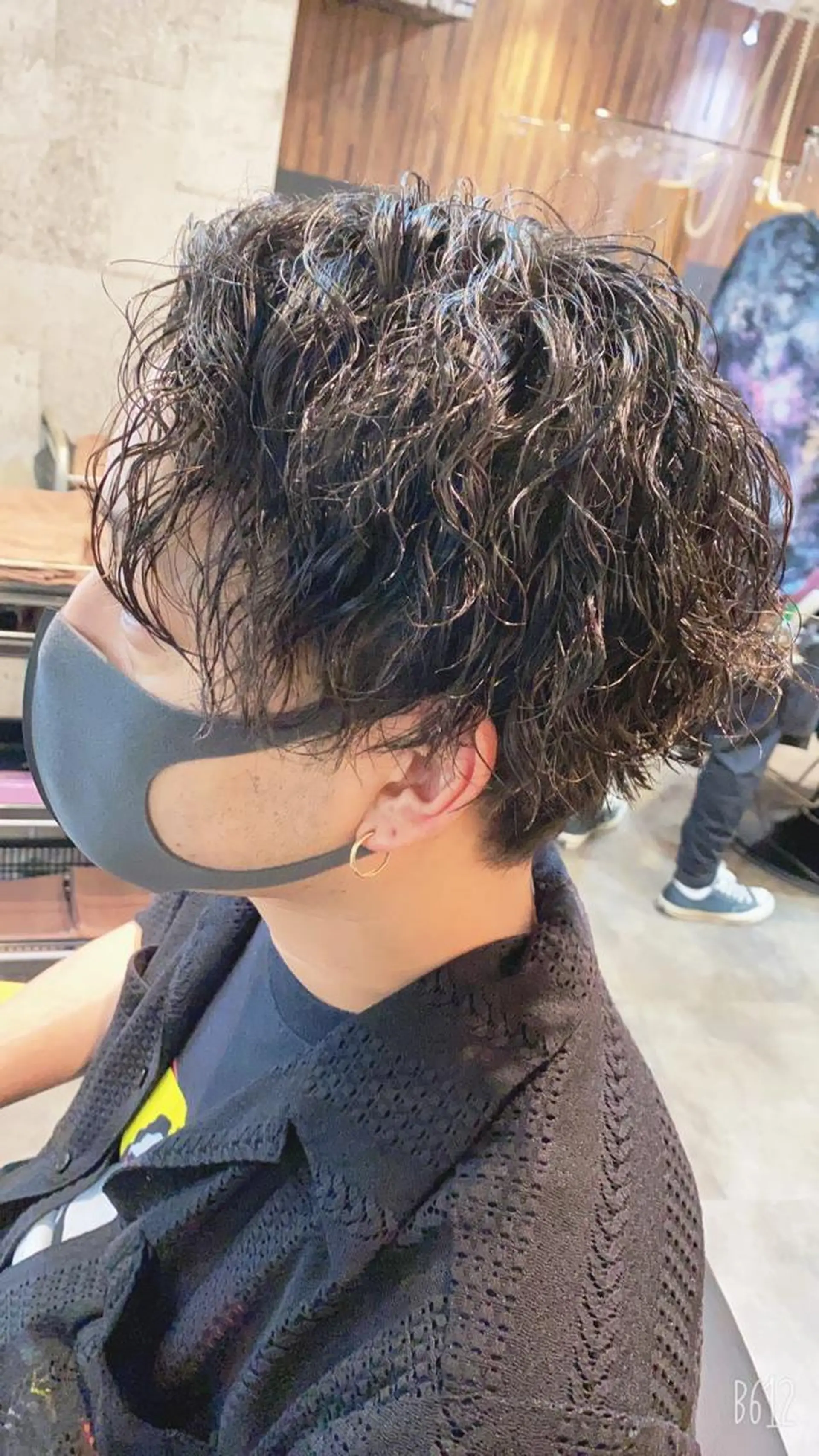 ミディアム パーマ カット パーマ トリートメント shine hair blend所属・永井 紫優のヘアスタイル