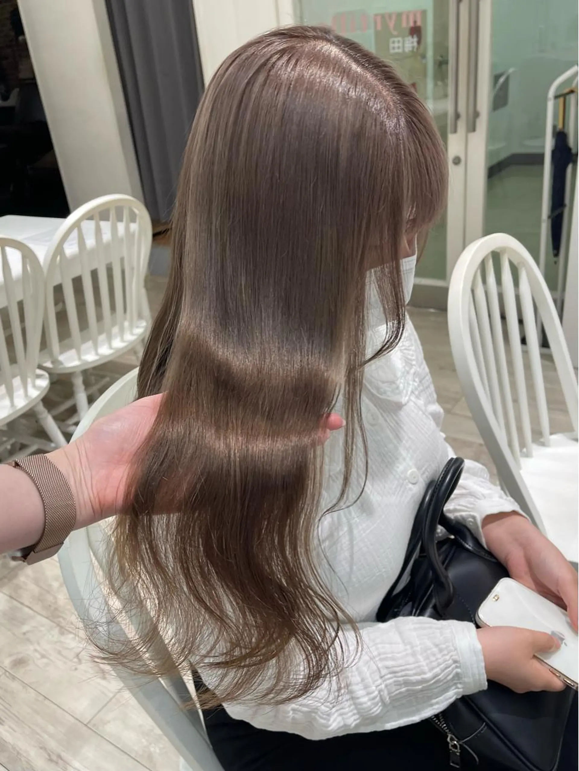 カラー ハイトーンカラー イルミナカラー ヘアカラー トリートメント 色落ちまで可愛く✨ モテカラー別所好葉のヘアスタイル