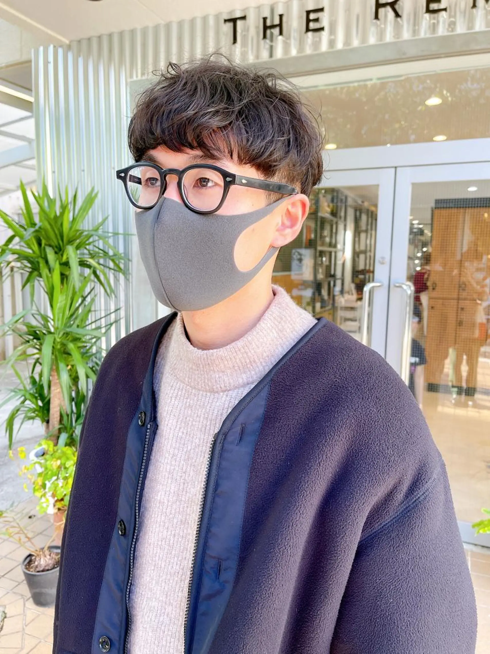 ショート パーマ メンズ マッシュ メンズパーマ ショートヘア カット ヘアカラー パーマ 縮毛矯正 トリートメント メンズパーマ タカキリョウのヘアスタイル