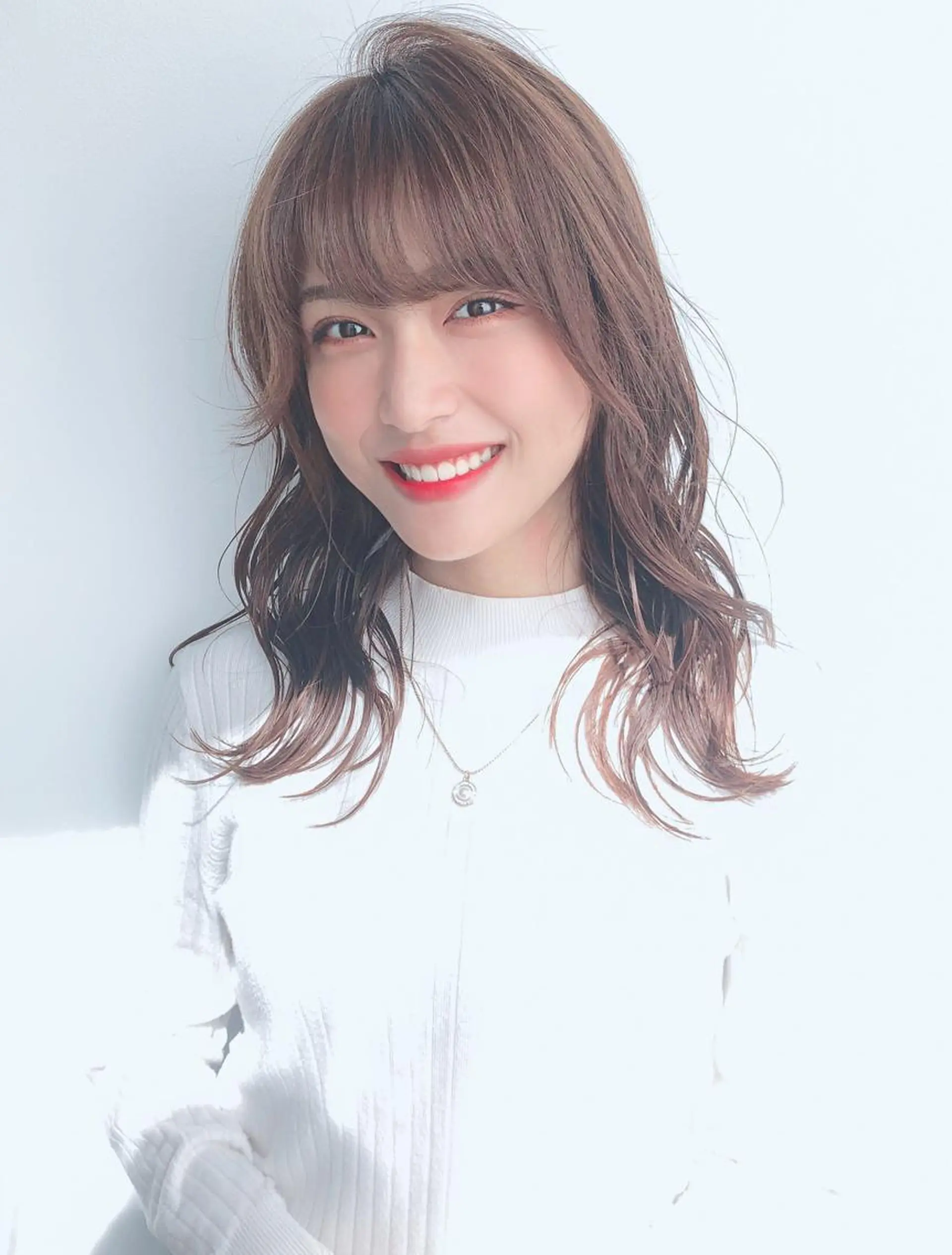 ミディアム カラー ヘアアレンジ 美髪矯正 Rioのヘアスタイル