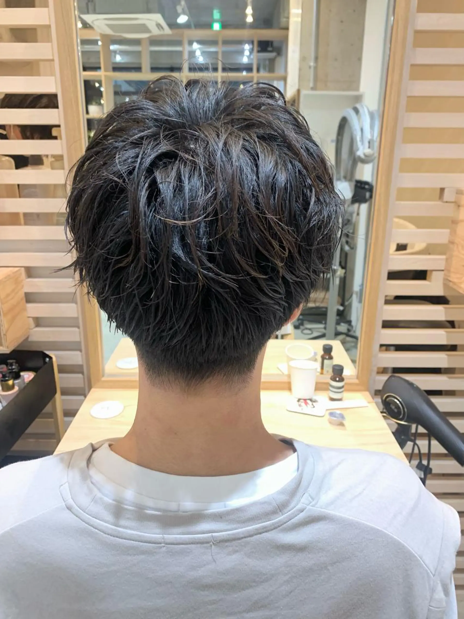 ショート メンズ マッシュ メンズパーマ マッシュヘア カット トリートメント ヘッドスパ ヘアセット 顔周りカット/アレン ジ/カラー小野寺紗良のヘアスタイル