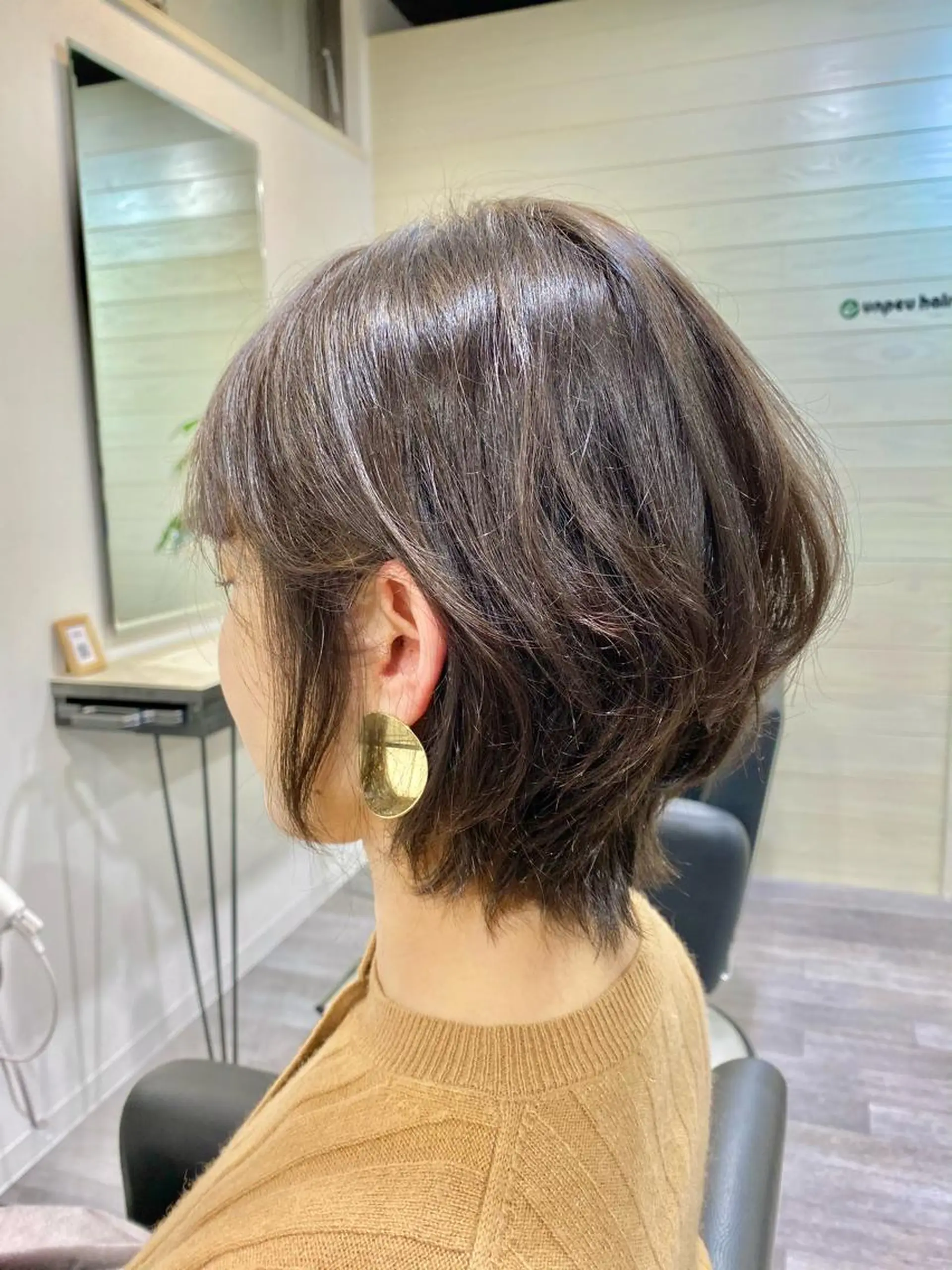 ショート カラー ハンサムショート アディクシーカラー バレイヤージュ ブリーチ ケアブリーチ unpeu hair  二条所属・先着1名様限定 カット無料のヘアスタイル