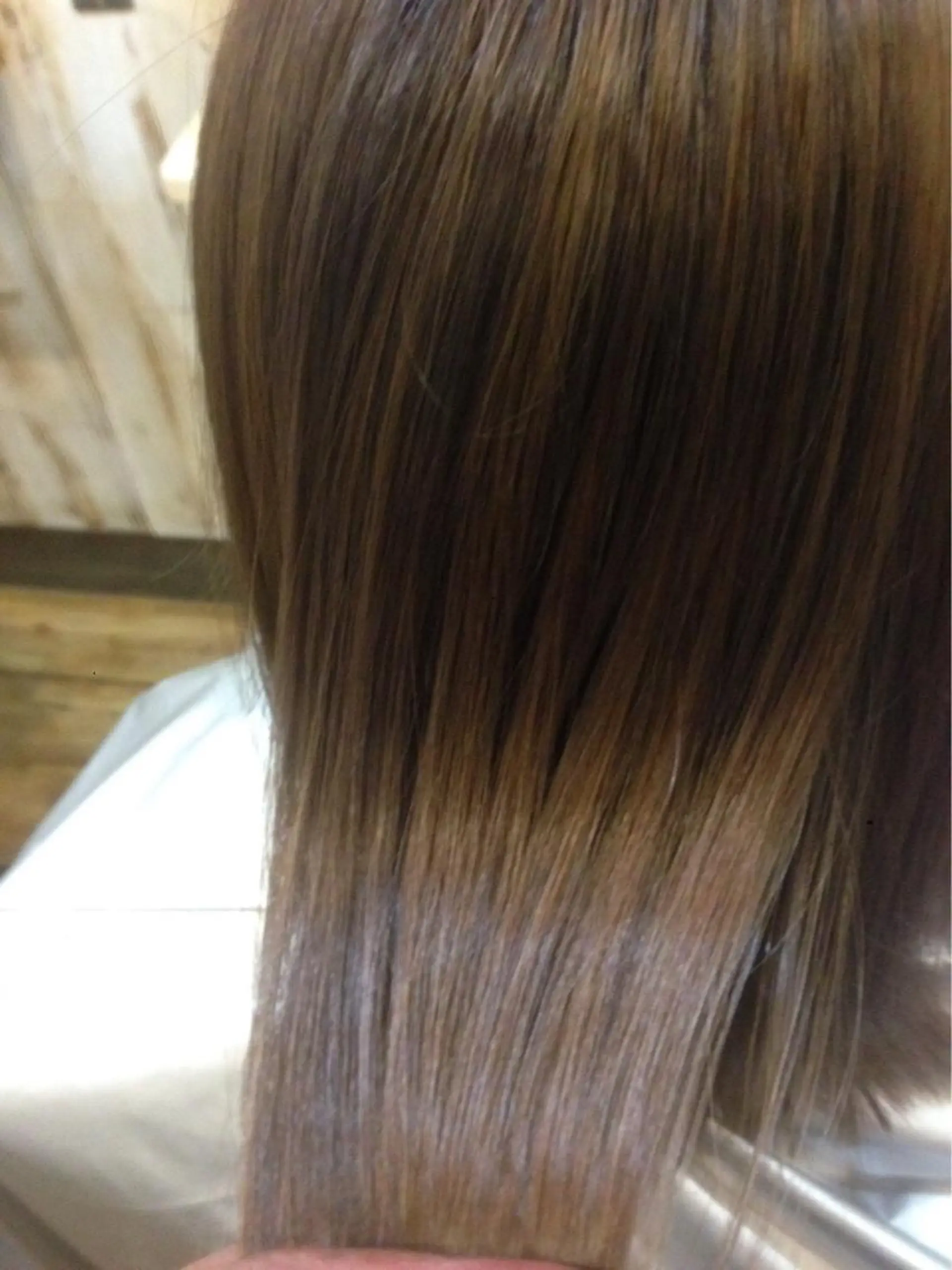 セミロング カラー バレイヤージュ ブリーチ ダブルカラー グラデーションカラー ハイライトカラー hair salon mementoのヘアスタイル