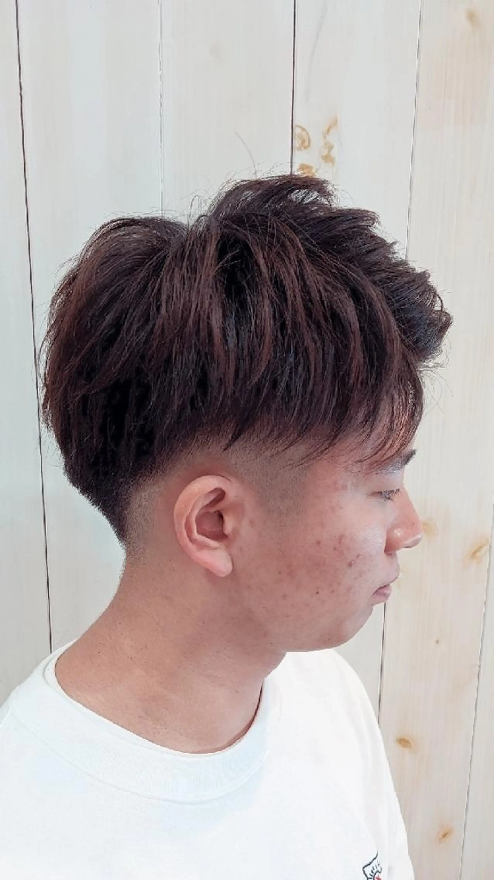 パーマ メンズ フェードカット メンズパーマ カット パーマ Russo(ルッソ)所属・こにし/蒲生四丁目 /髪質改善/スパのヘアスタイル