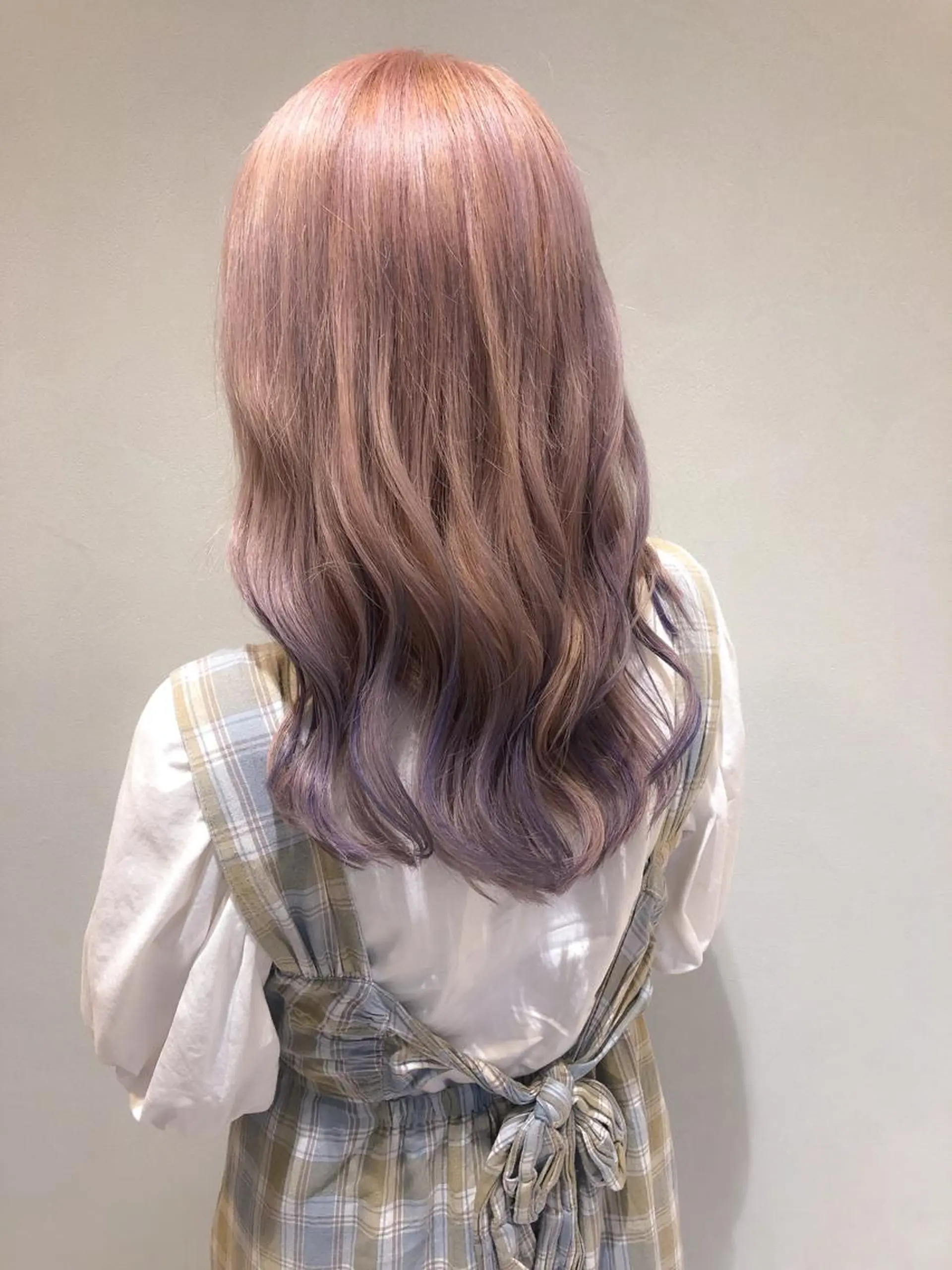 セミロング カラー 💎エクステ専門店 BIZE梅田🇰🇷のヘアスタイル