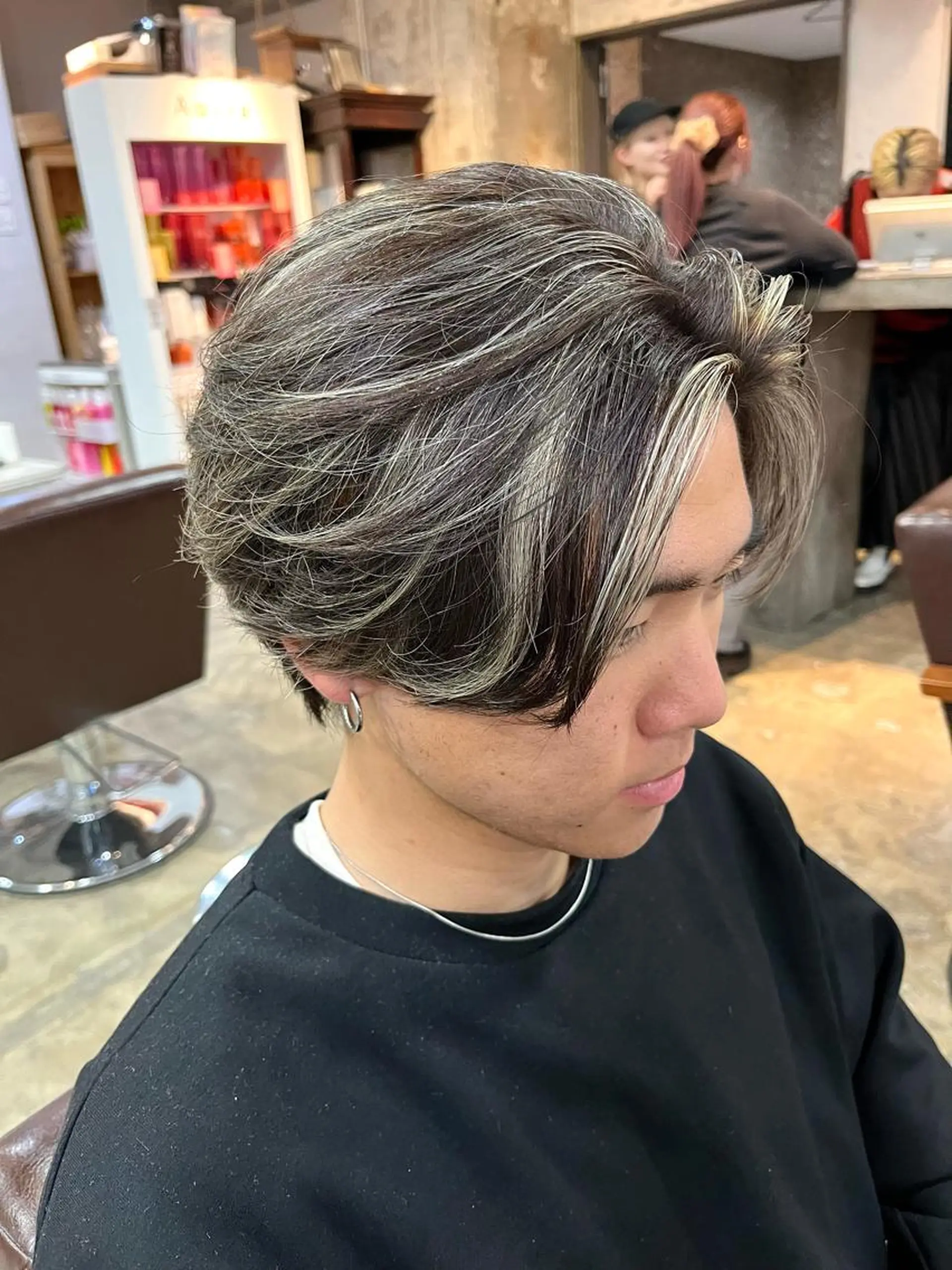 カラー メンズ カット ヘアカラー 猪原 海斗メンズパーマのヘアスタイル