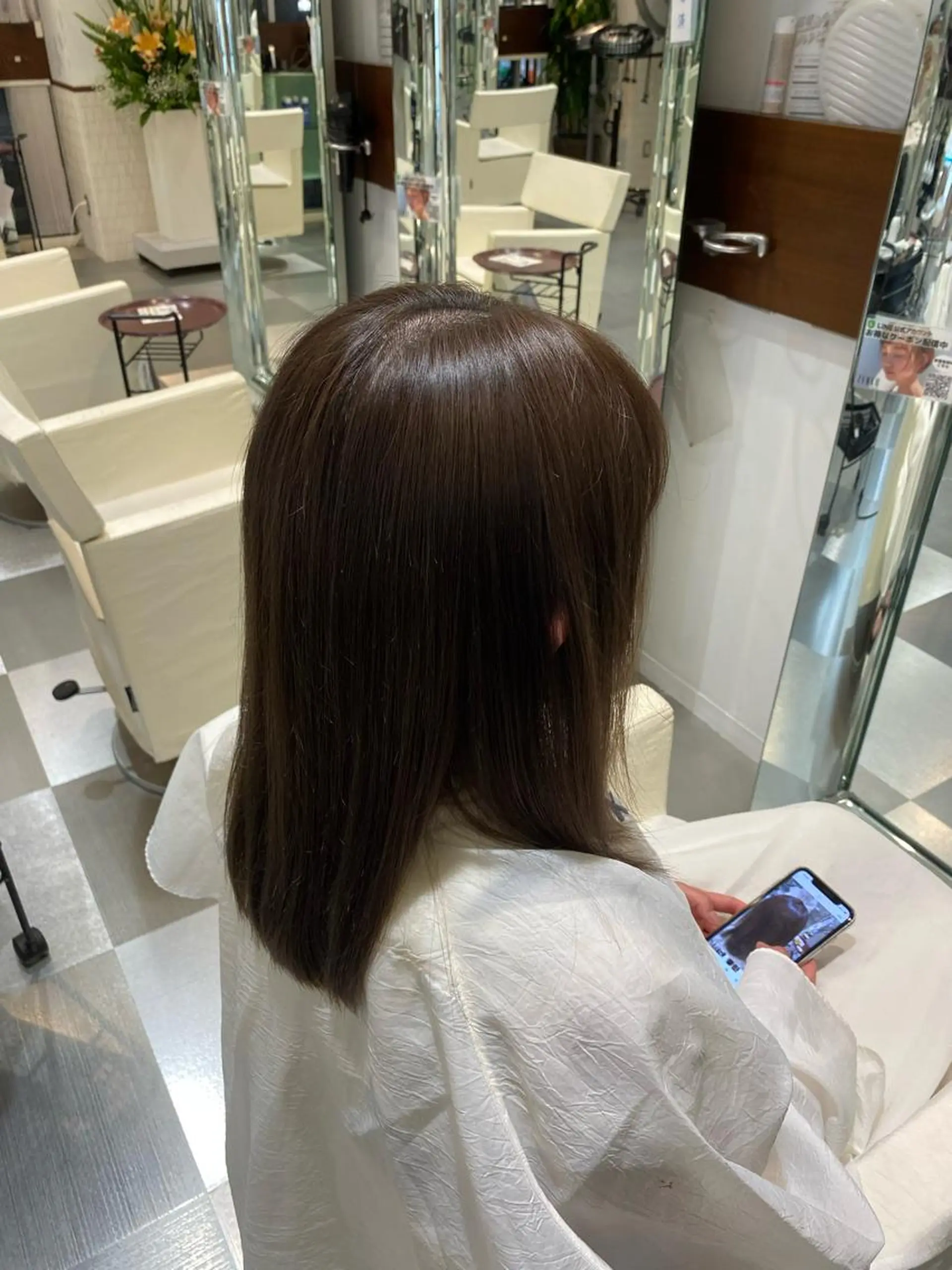 ロング コテ巻き風パーマ 藤澤 知彌のヘアスタイル