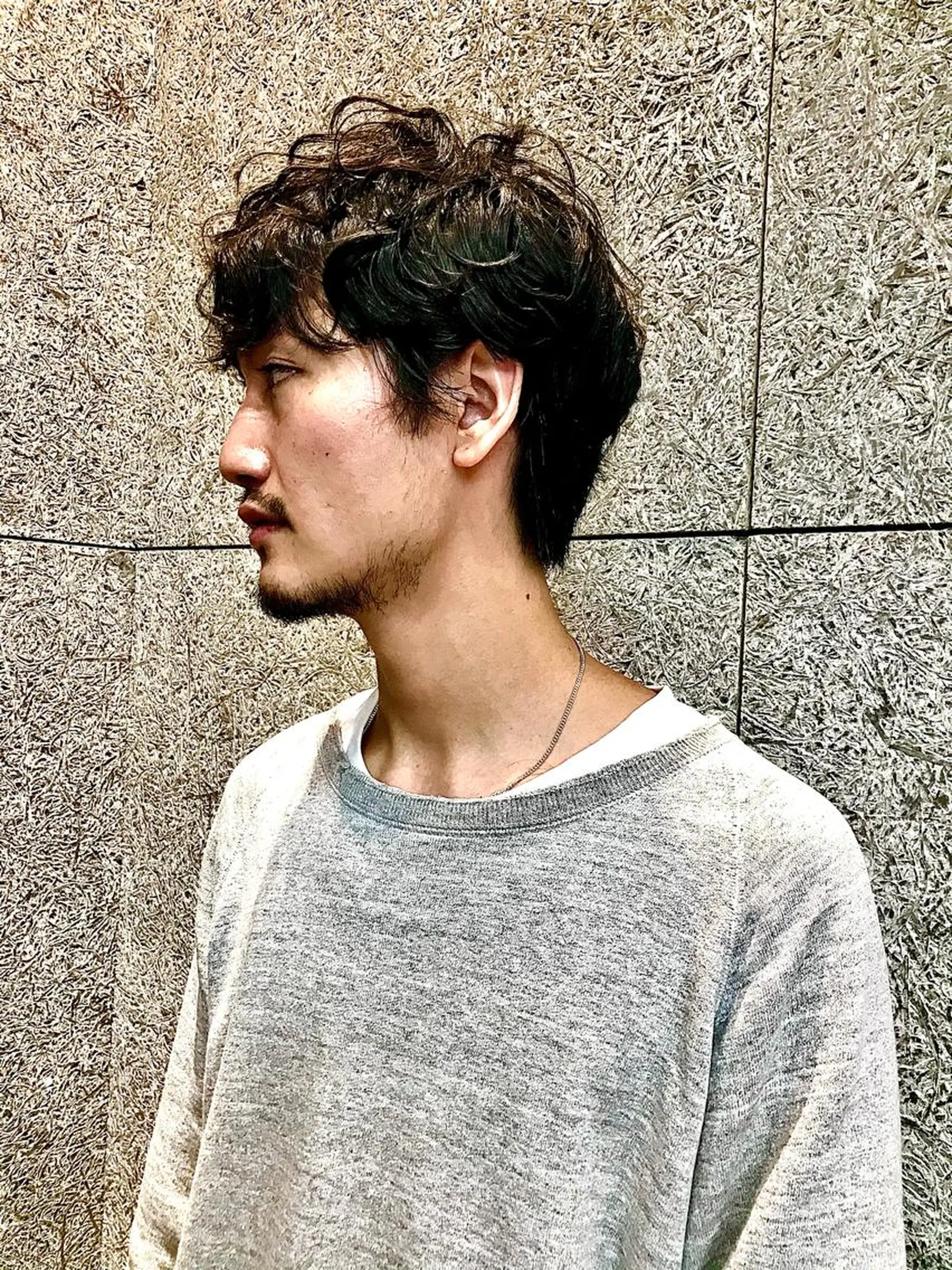 ショート パーマ メンズ カット ヘアカラー トリートメント うるツヤハイトーン✨ /西川郁巳のヘアスタイル