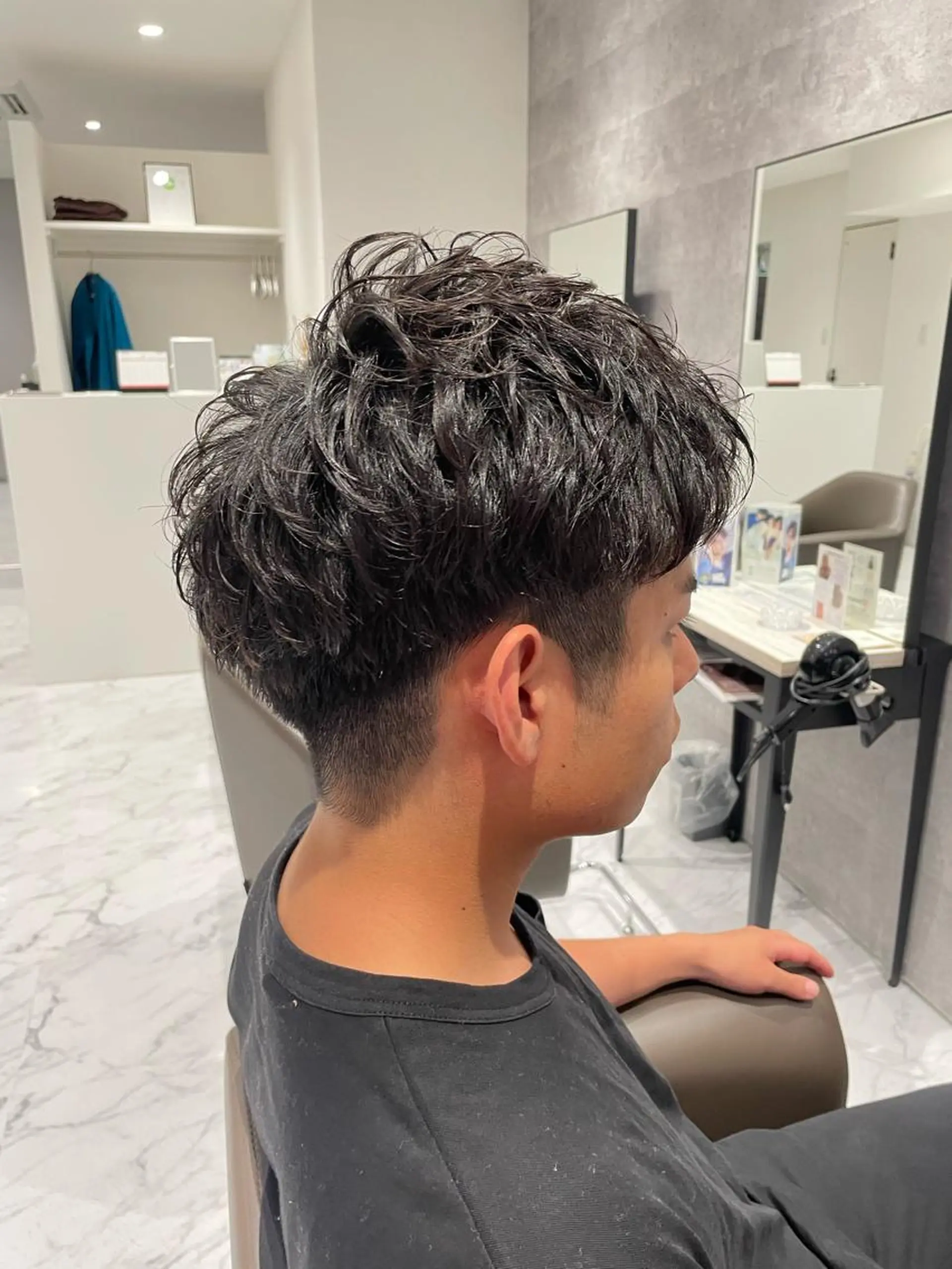 パーマ メンズ 坂本 理輝のヘアスタイル