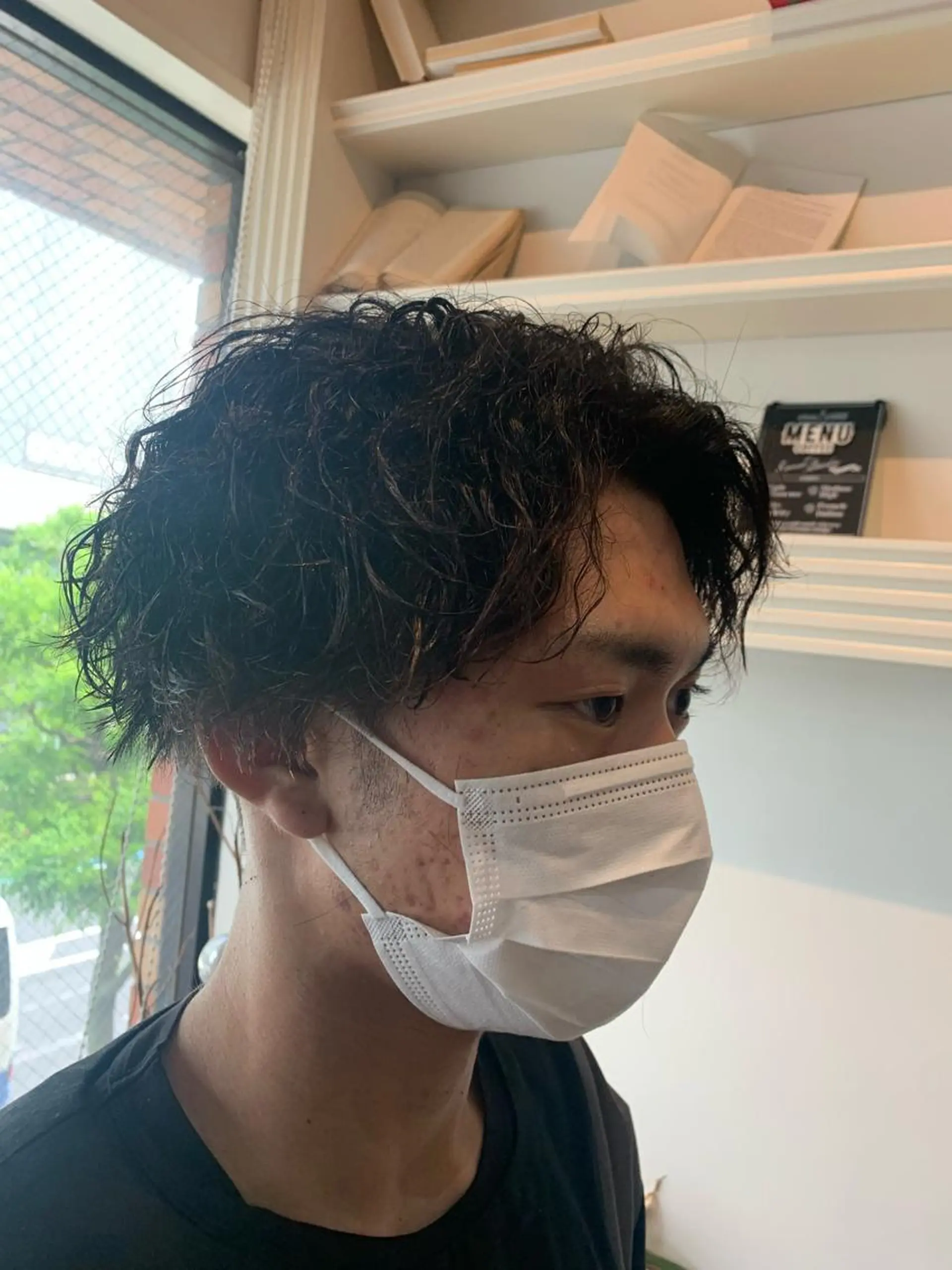 ショート カット パーマ トリートメント ヘッドスパ ヘアセット 山口 竣也のヘアスタイル