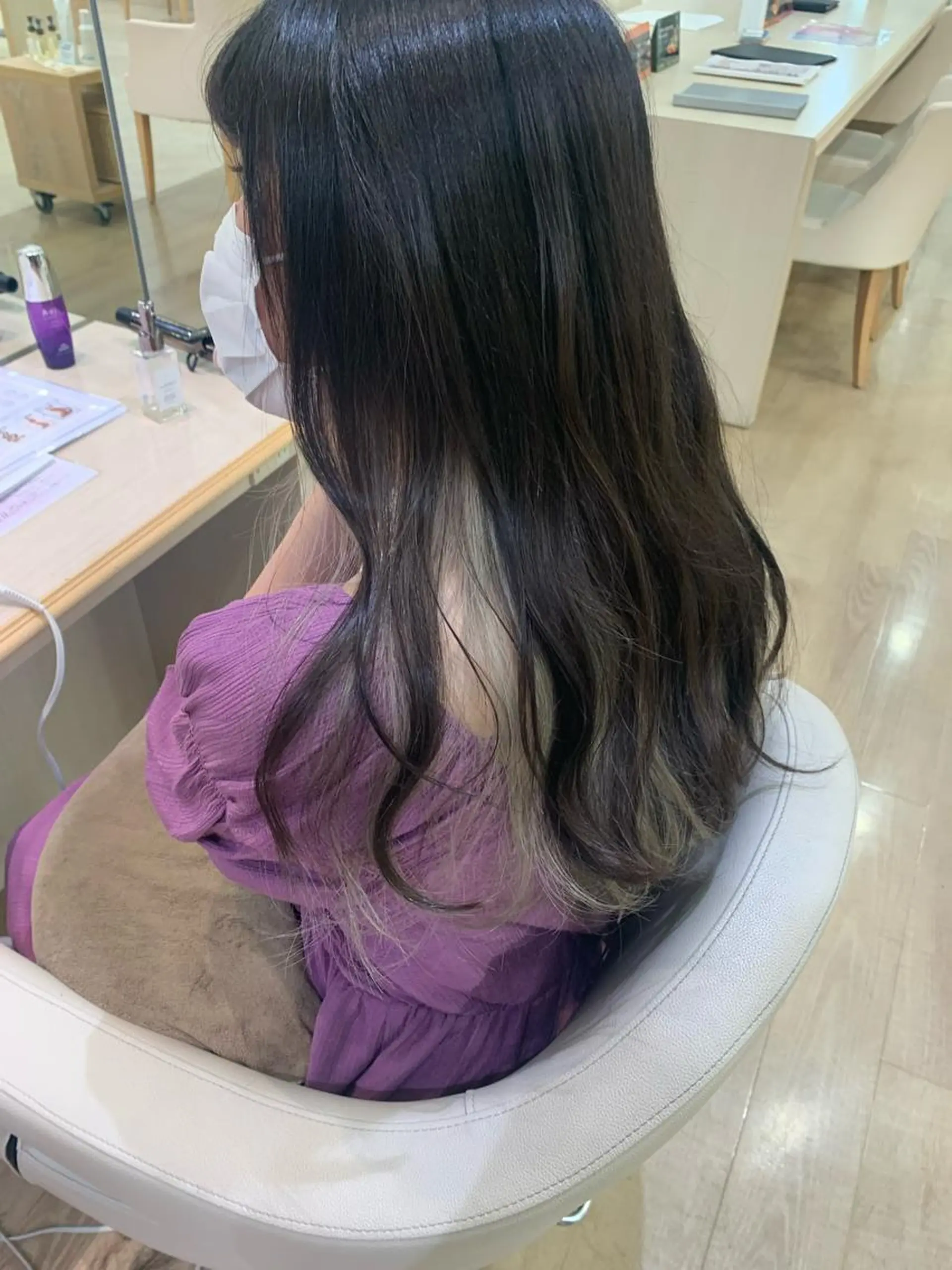 ミディアム カラー ヘアカラー トリートメント m i k u🕊️ 韓国レイヤー/暖色のヘアスタイル
