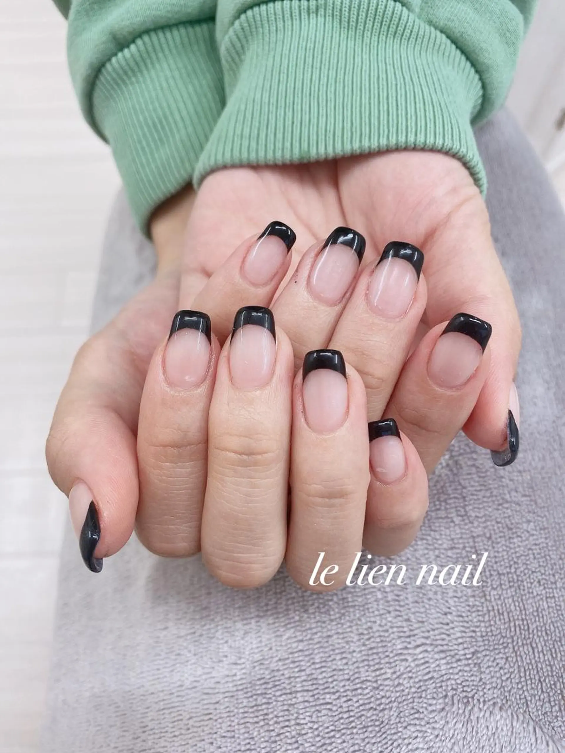 ネイル フレンチネイル スクエアネイル le lien nailのネイルデザイン