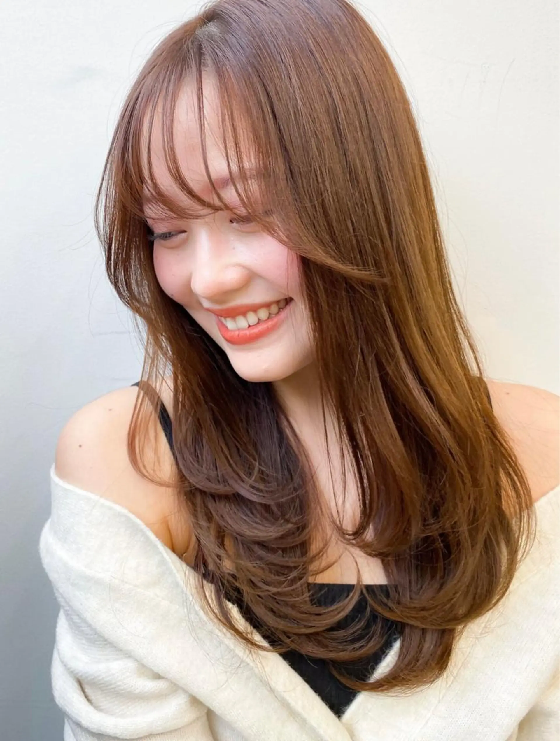ロング カラー カット 💎韓国風レイヤー/ 透明感💎藤咲僚汰のヘアスタイル