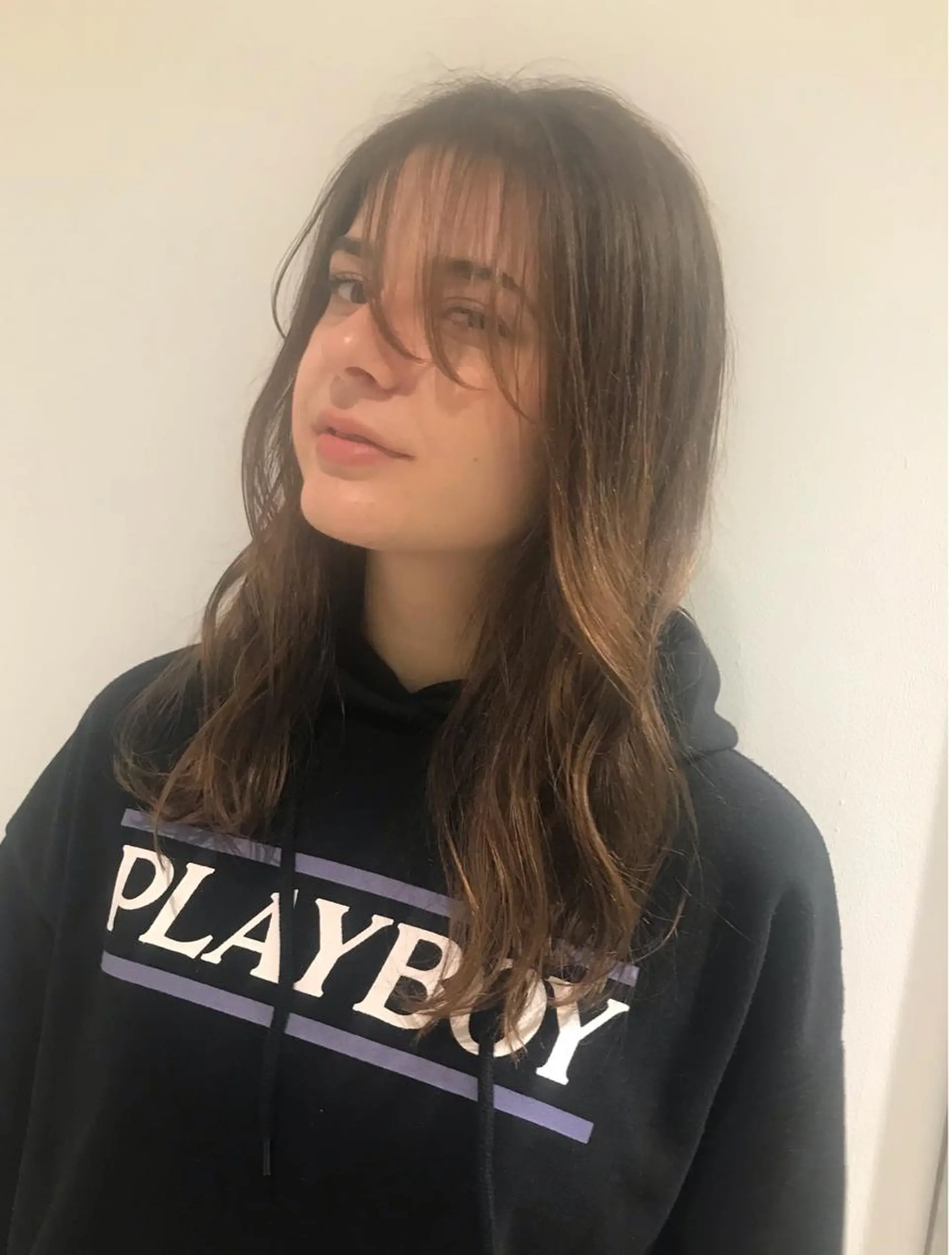 ロング カラー うざバング ブリーチ/レイヤー 🌻Mutsumiのヘアスタイル