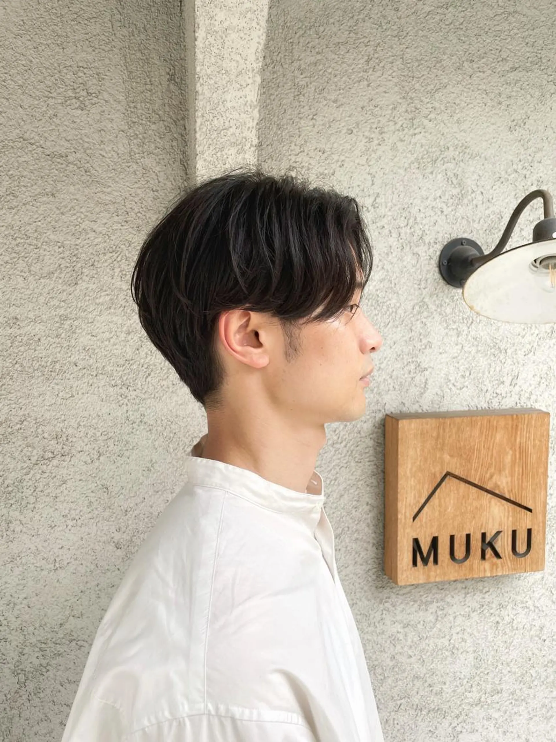 メンズ センターパート マッシュ カット 野間 祐哉のヘアスタイル