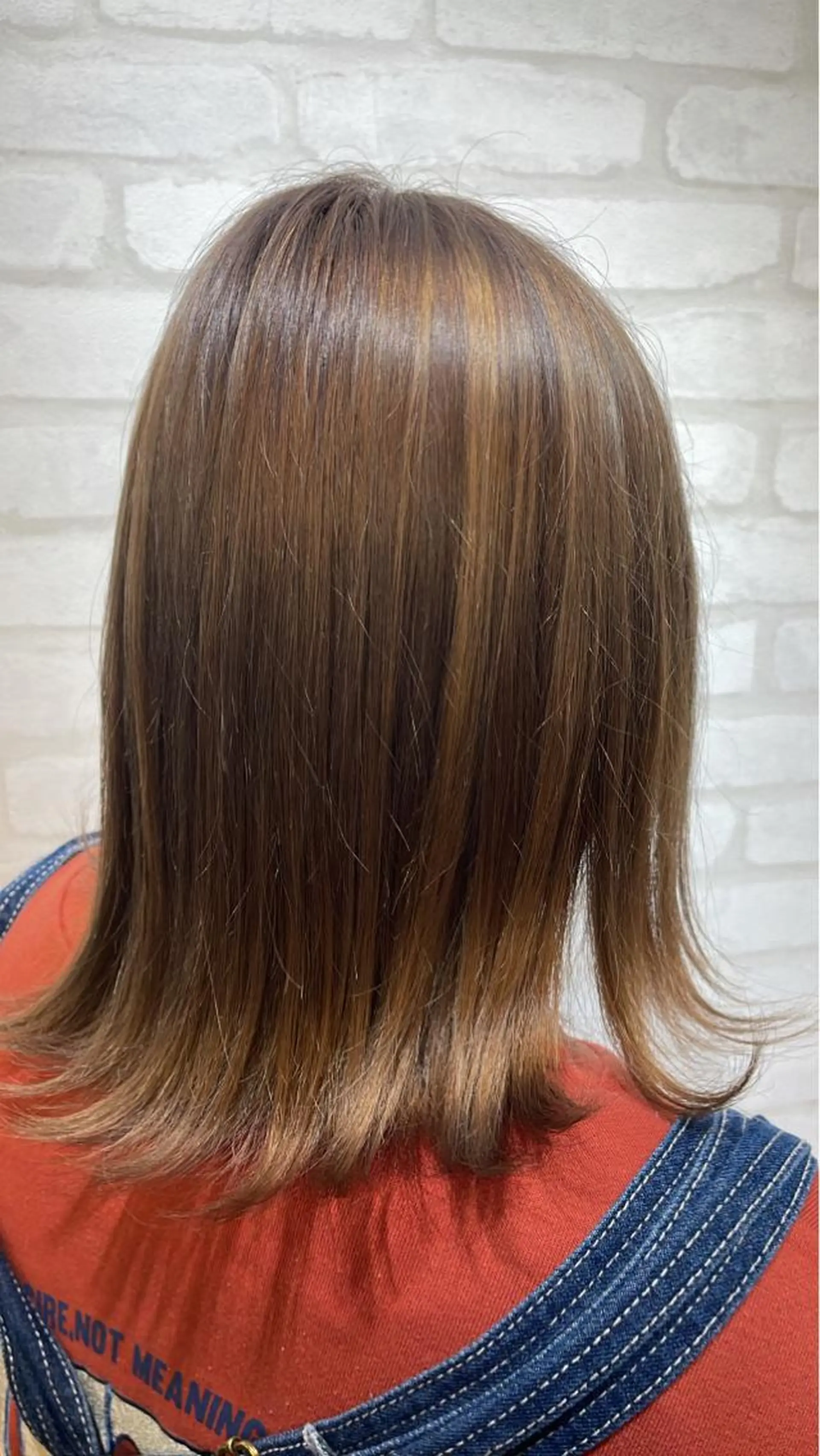 ミディアム カラー ヘアアレンジ 髪質改善×艶カラー ANDIAMO 楓のヘアスタイル