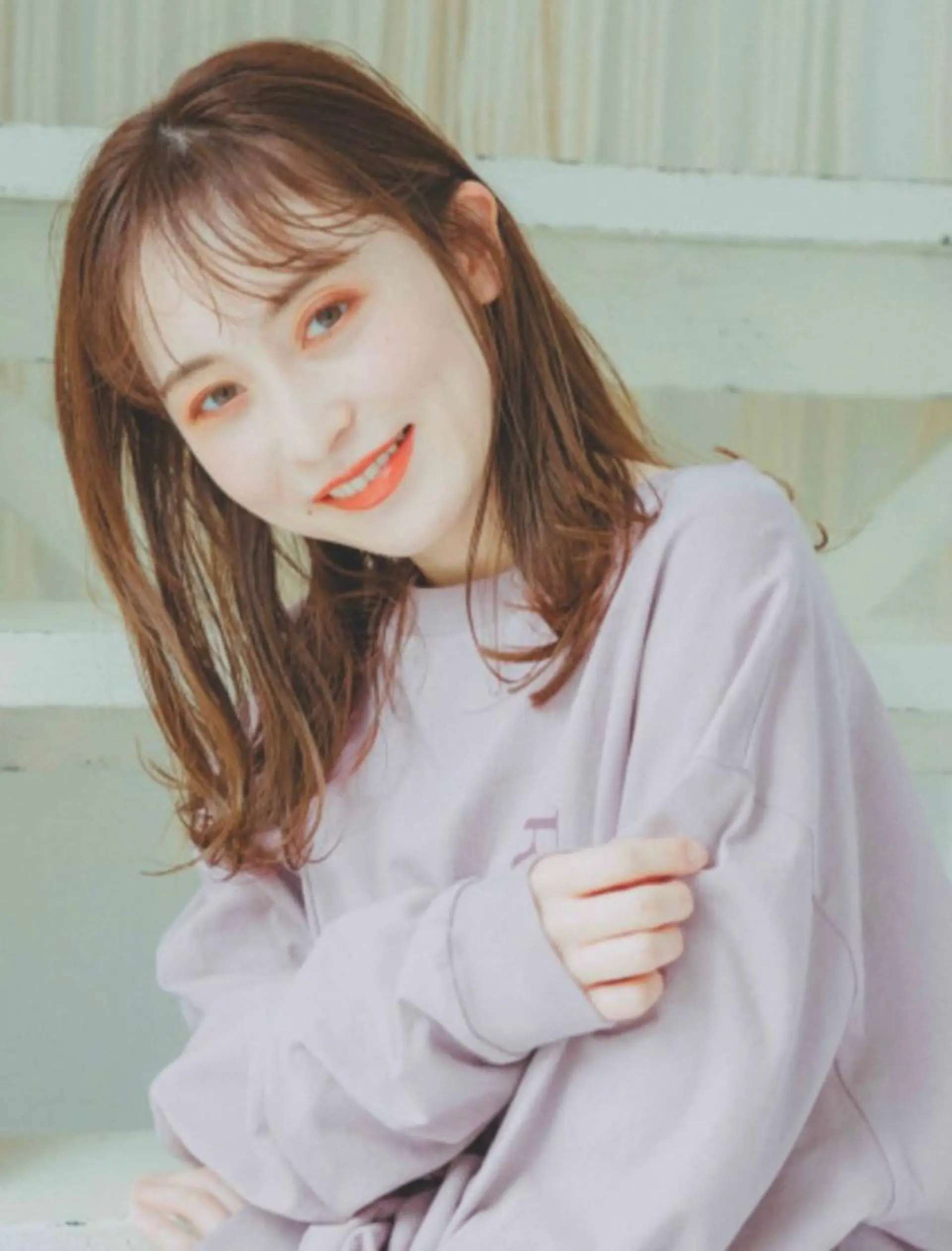 ヘッドスパ ブリーチなしWカラー /酸性ストレート河本のヘアスタイル