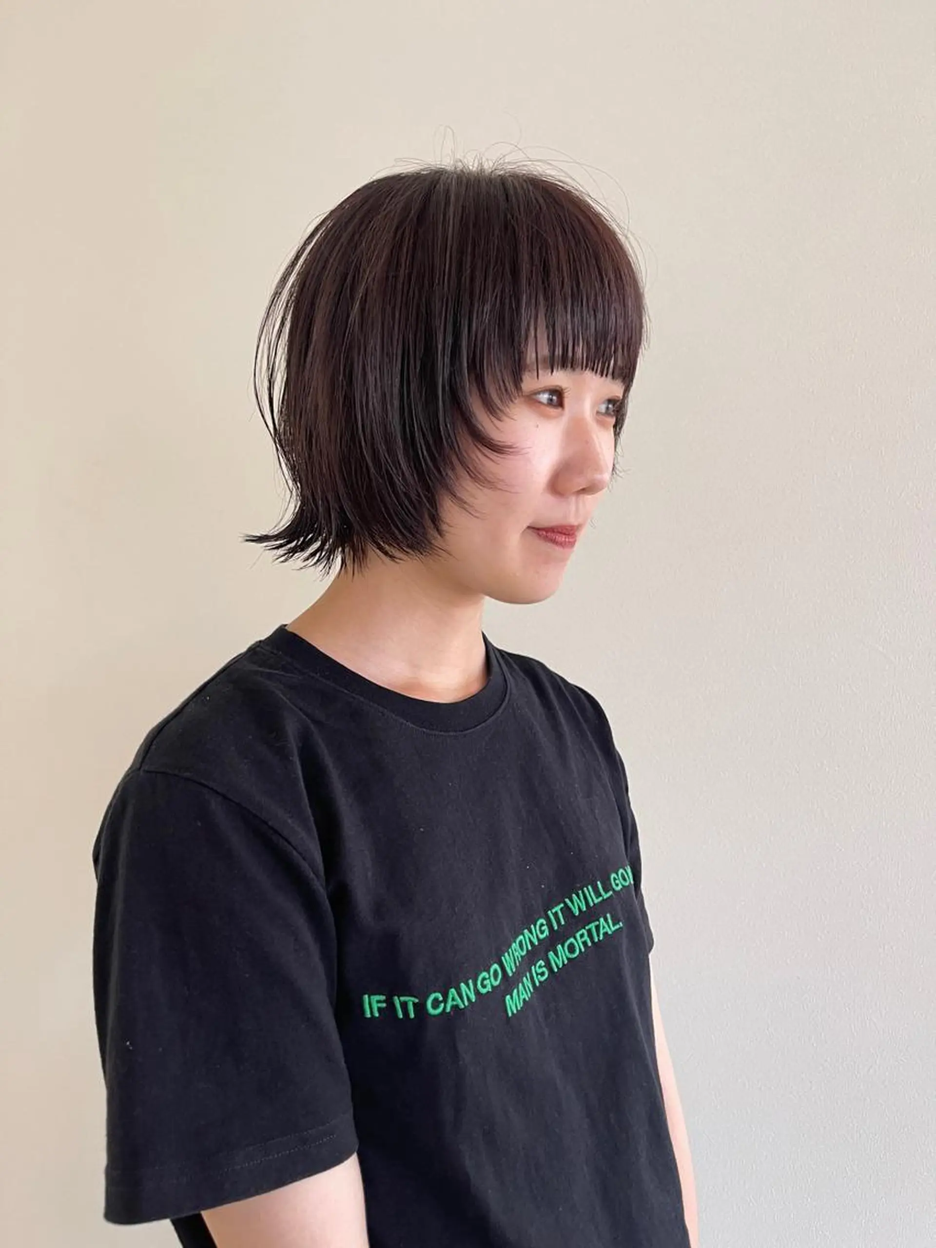 ミディアム カット パーマ oma　袮次金 鈴香のヘアスタイル