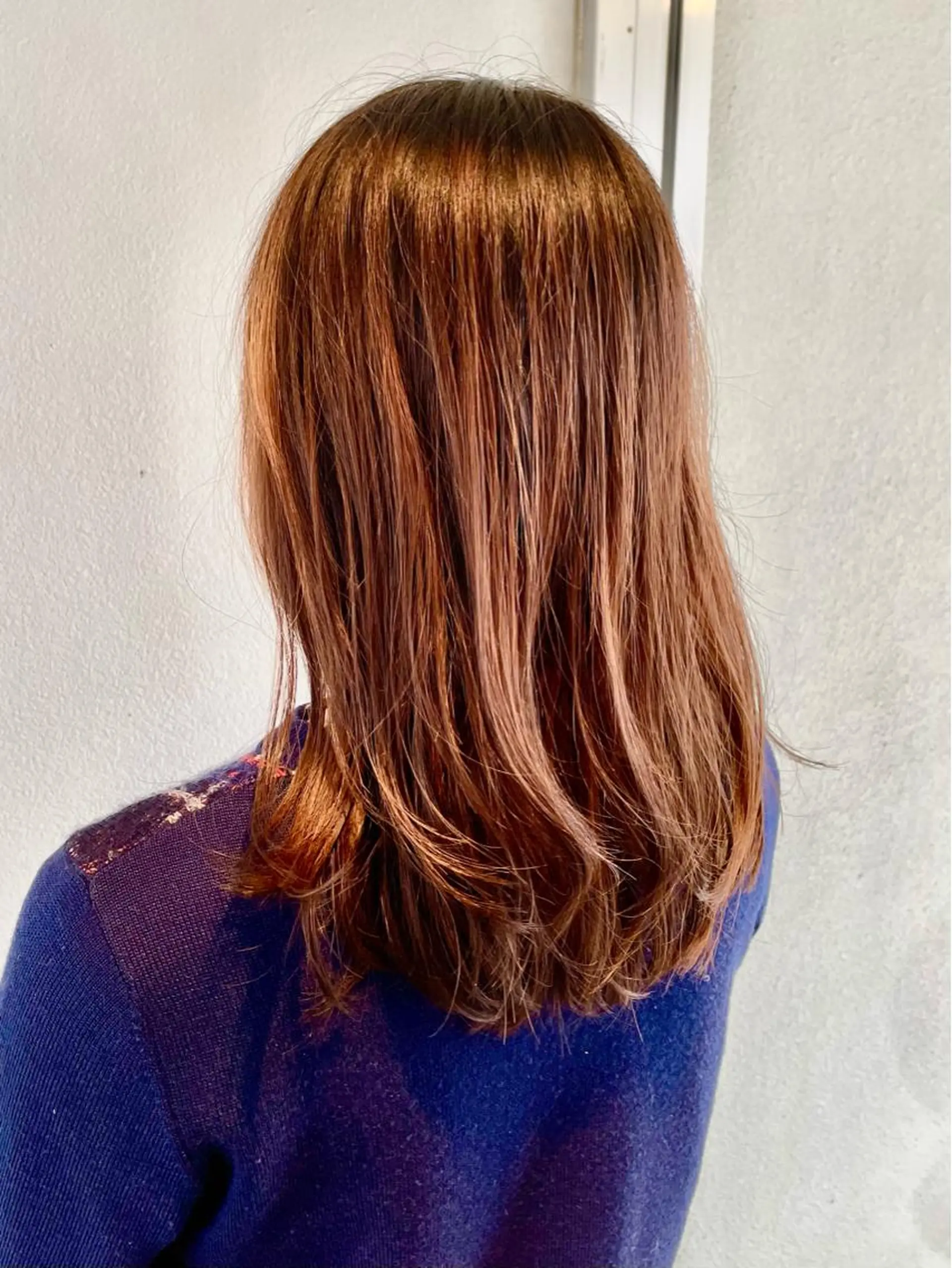 セミロング カラー パーマ ヘアアレンジ 坂尻 嘉珠也のヘアスタイル