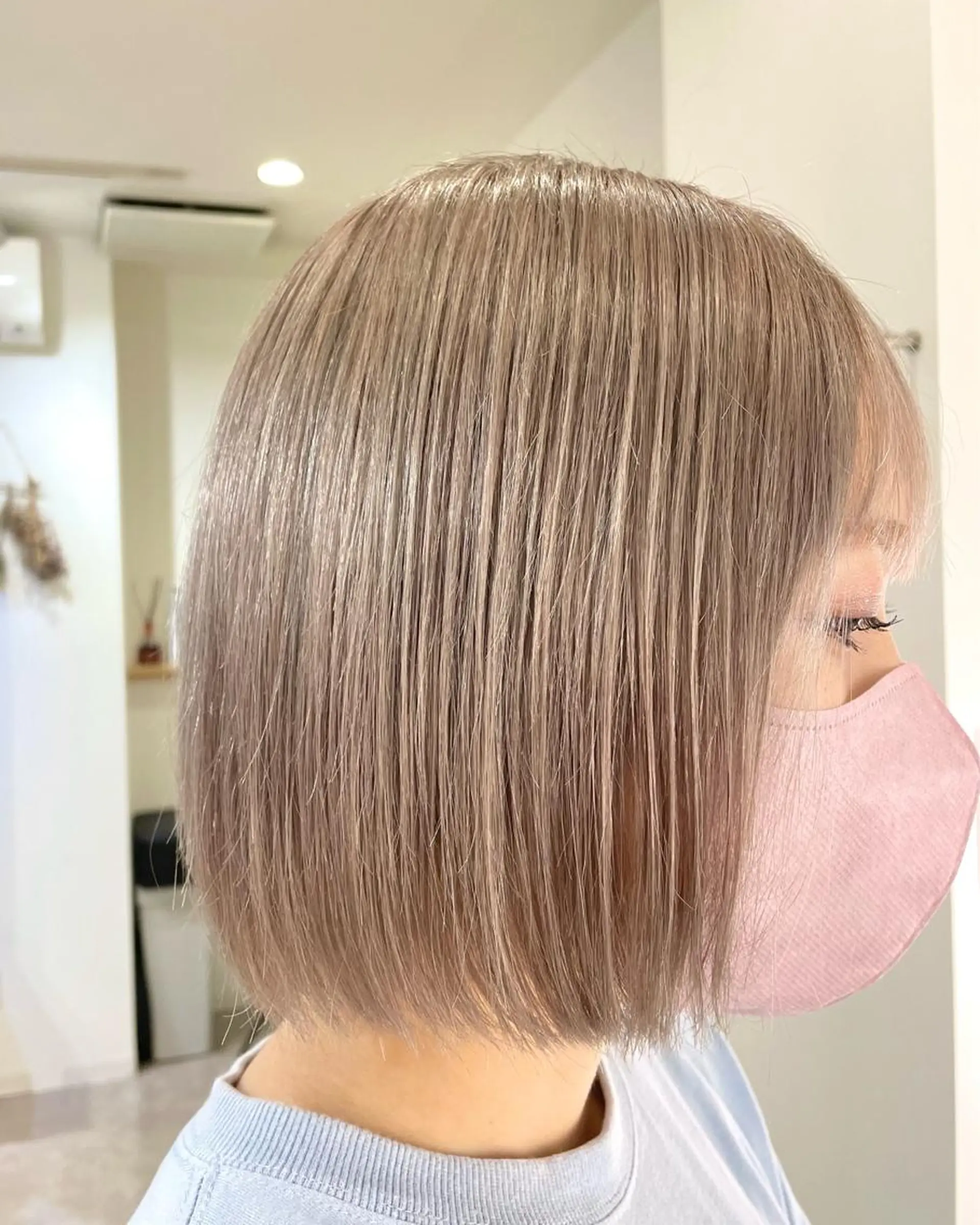 ショート カラー ヘアカラー ふくどめ りなのヘアスタイル