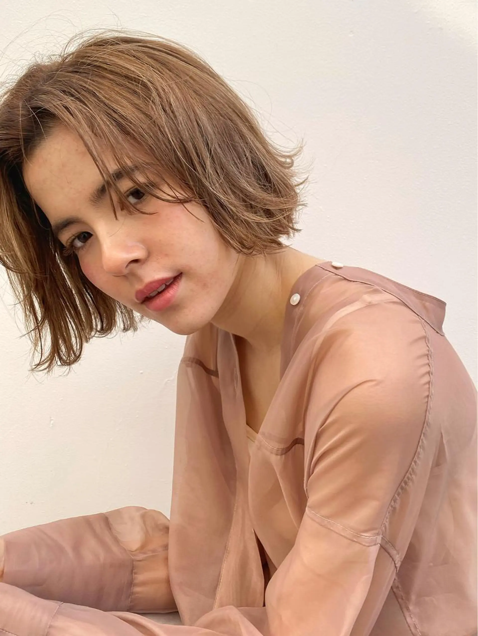 ミディアム カラー ブリーチ 透明感カラー ブリーチなしカラー カット ヘアカラー トリートメント GO TODAY SHAiRE SALON Arc店所属・🉐メンズヘア特化 men's/ケンイチのヘアスタイル
