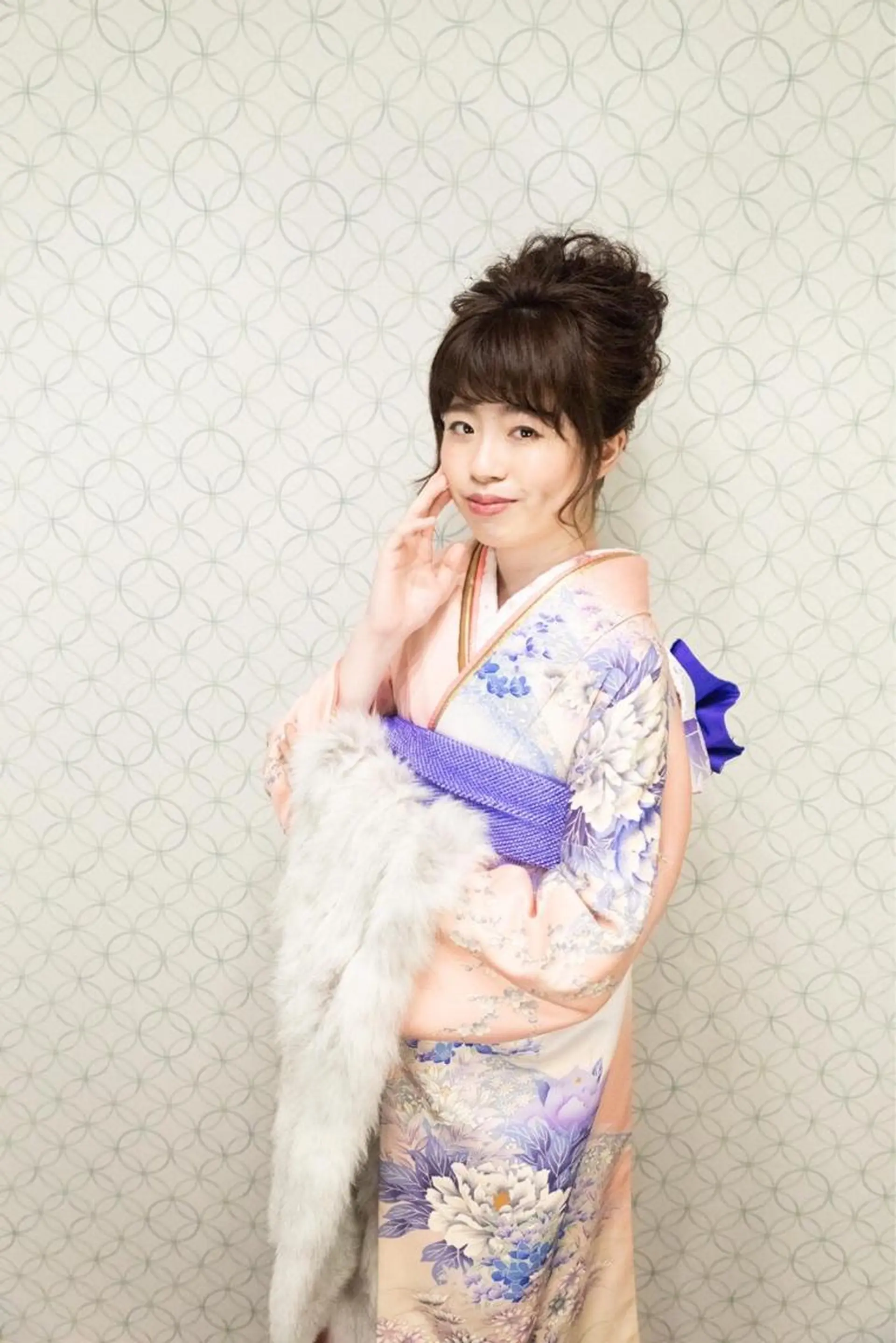 ヘアアレンジ 成人式 野咲き 美容室のマツエク・マツパデザイン