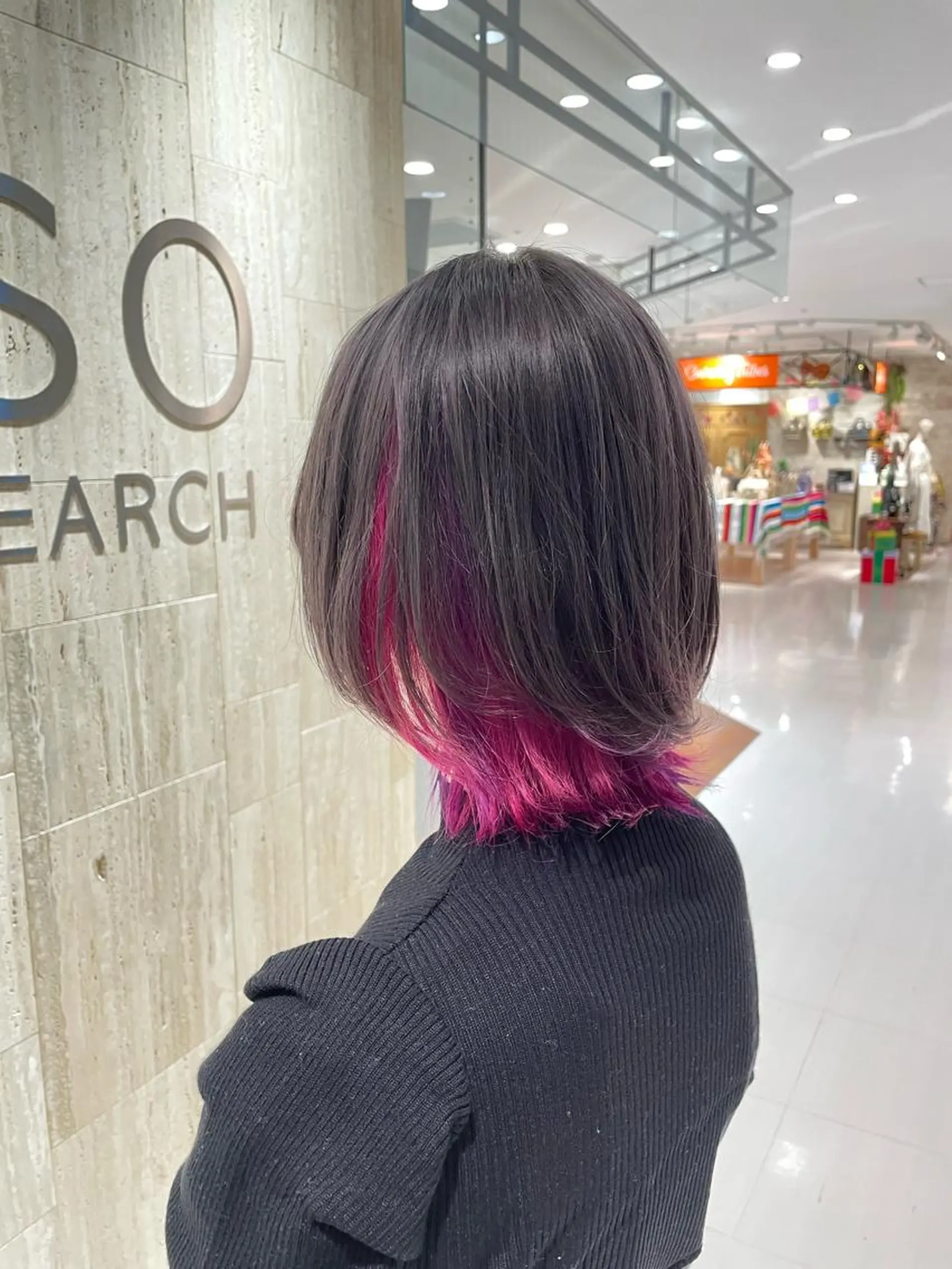 ミディアム カラー カット ヘアカラー トリートメント 高橋 芽衣のヘアスタイル