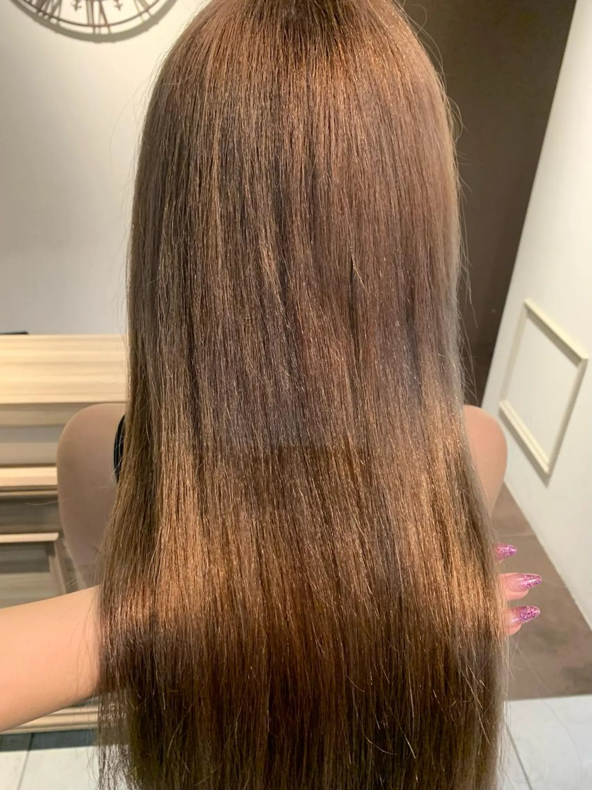 ロング カラー ブリーチ ブラウンカラー ピンクカラー 𝗄𝖺𝗇𝗈 / 王道モテヘア🖤のヘアスタイル
