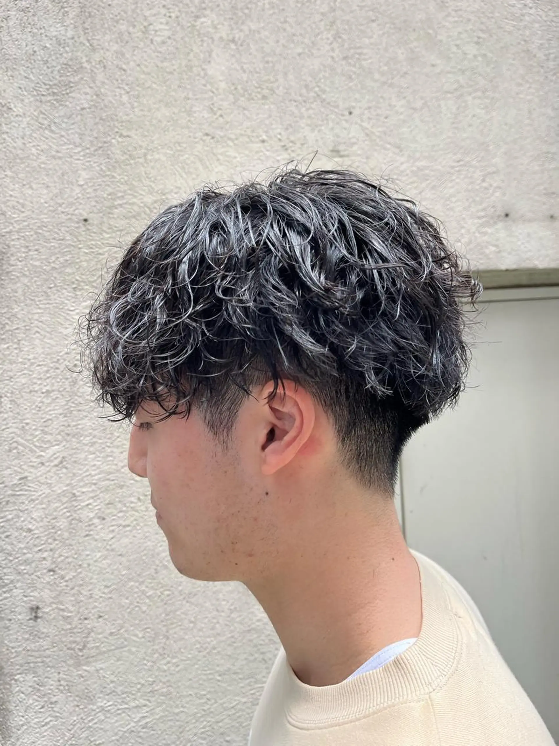 ショート パーマ メンズ カット パーマ トリートメント ヘアセット 🏆メンズヘア特化 🥇代表りんぺーのヘアスタイル