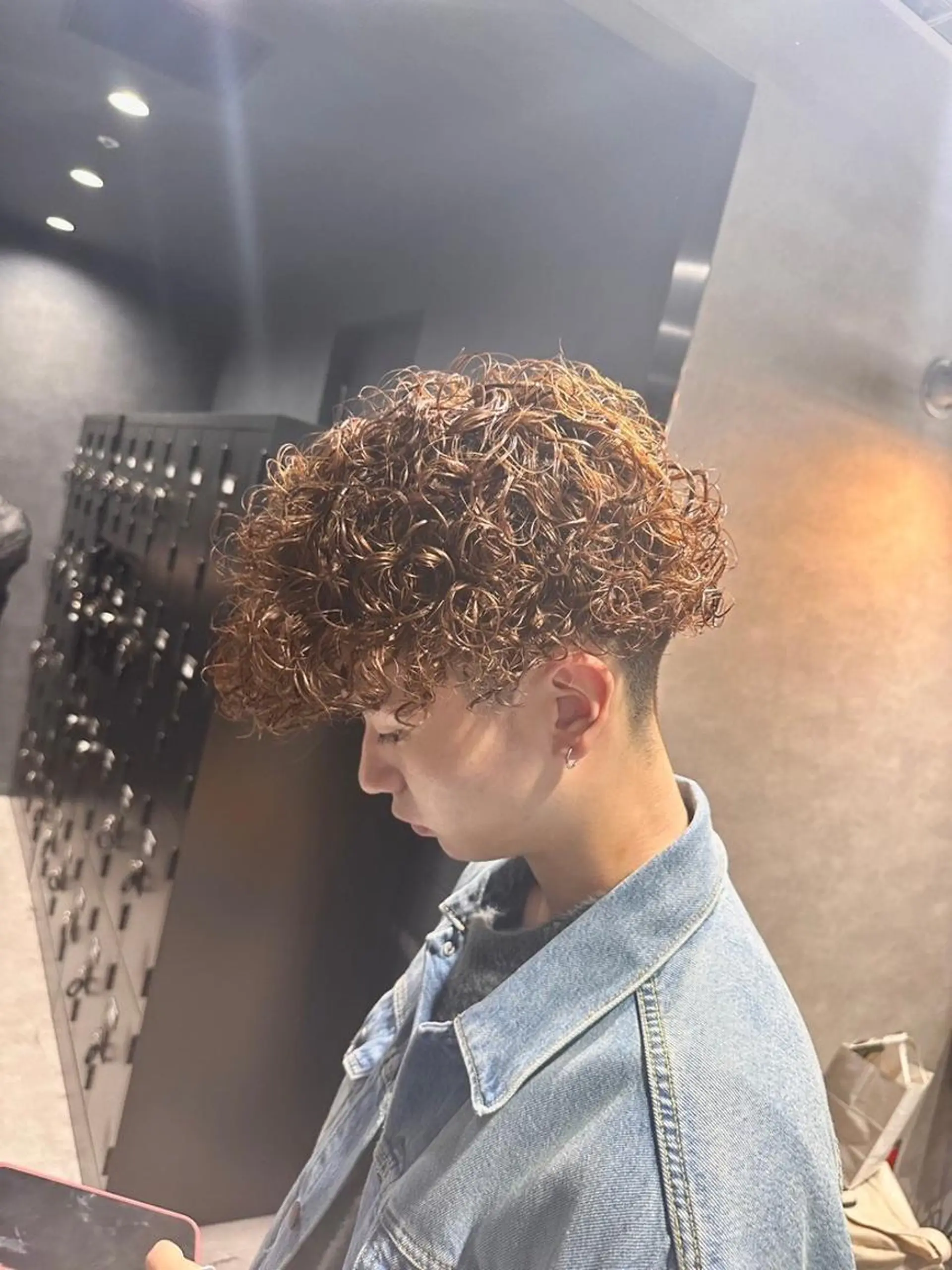 メンズ ヘアカラー トリートメント スパイキーショート 朝崎倭斗のヘアスタイル