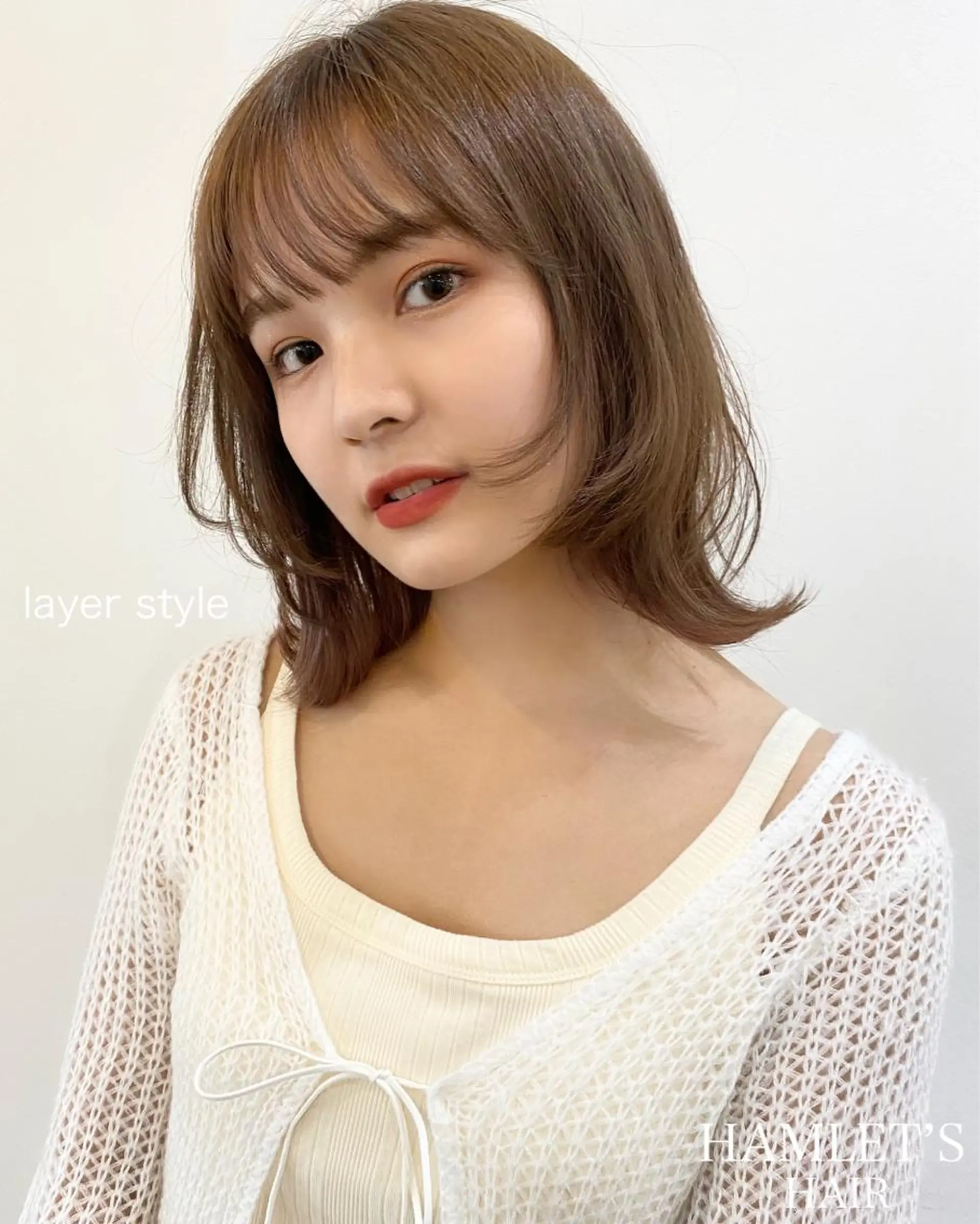 ミディアム レイヤーカット ウルフカット ウルフレイヤー カット 名古屋/髪質改善 /ミサトのヘアスタイル