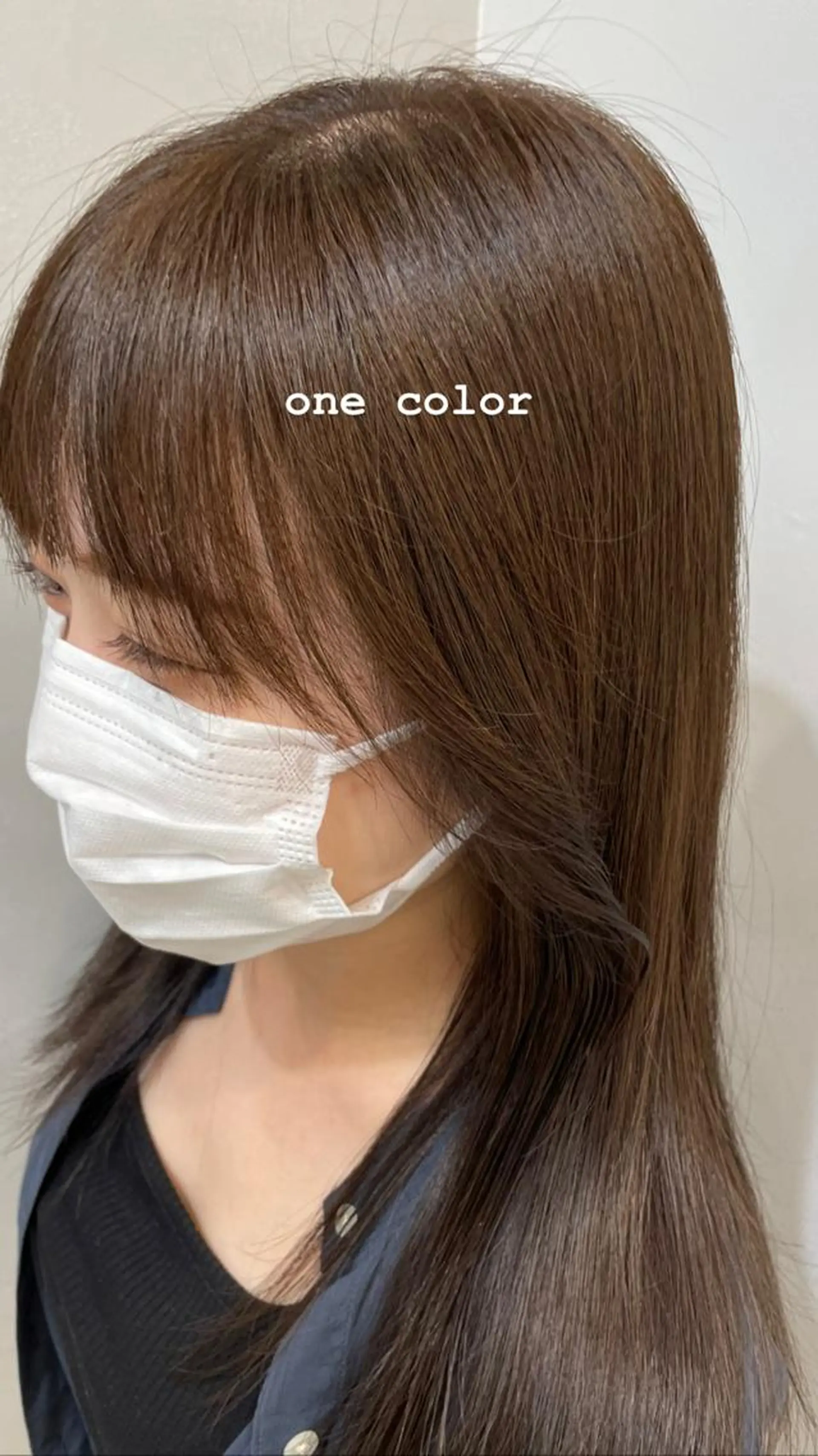 ロング カラー FILMS 綾菜のヘアスタイル