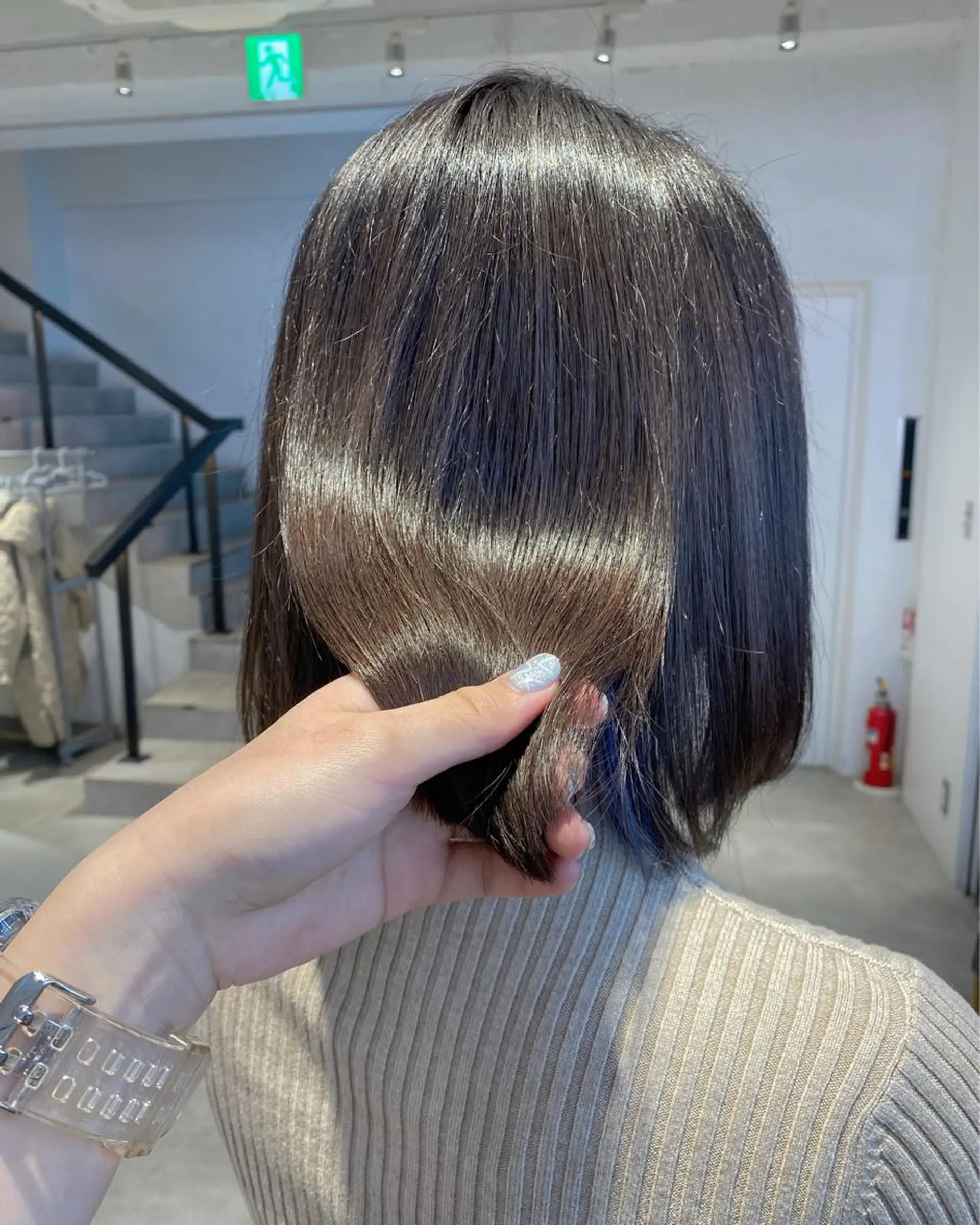 ミディアム カラー 髪質改善 透明感/レイヤー カット🎀マコのヘアスタイル