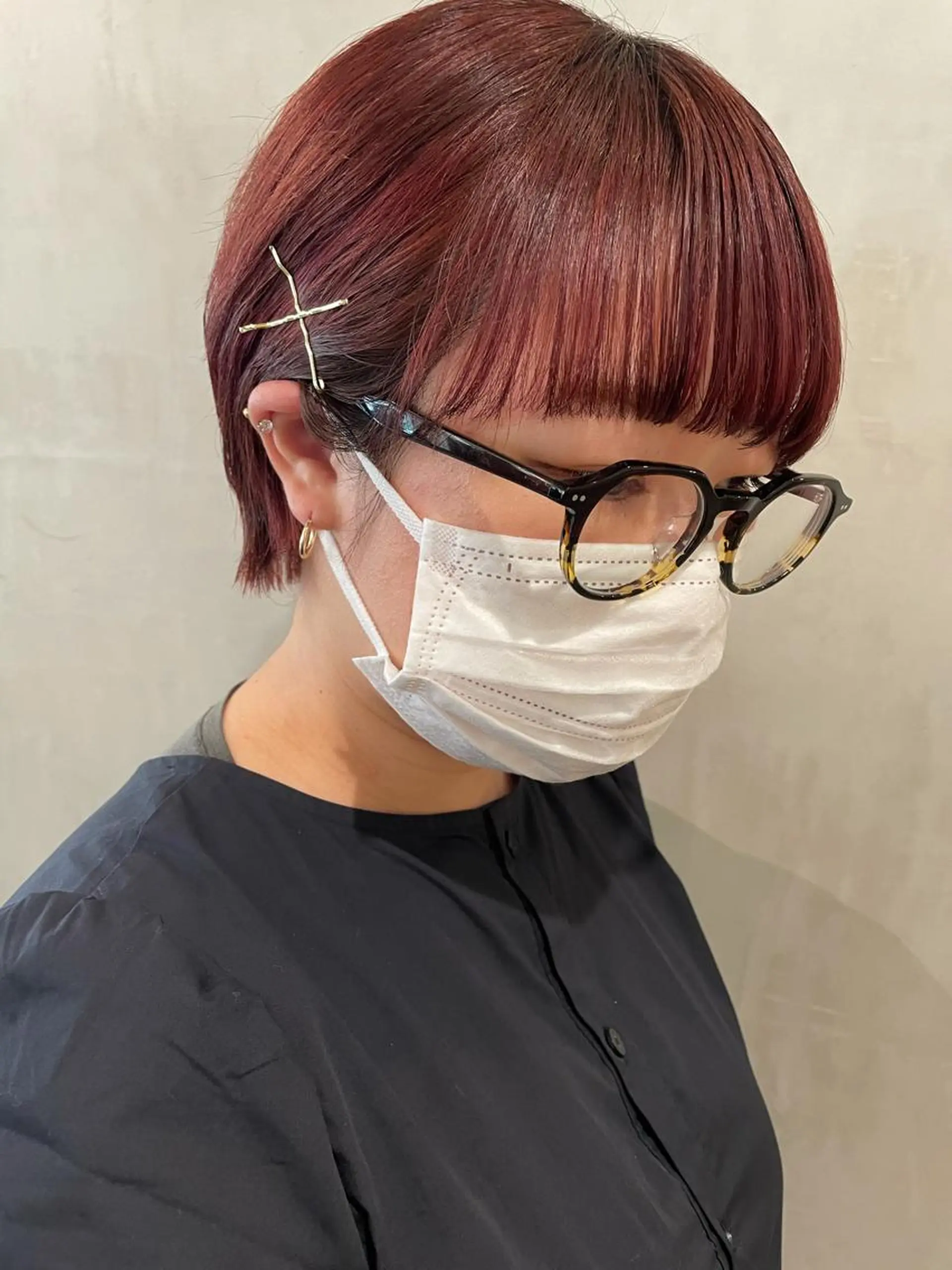 ショート カラー カット ヘアカラー トリートメント 優 作のヘアスタイル