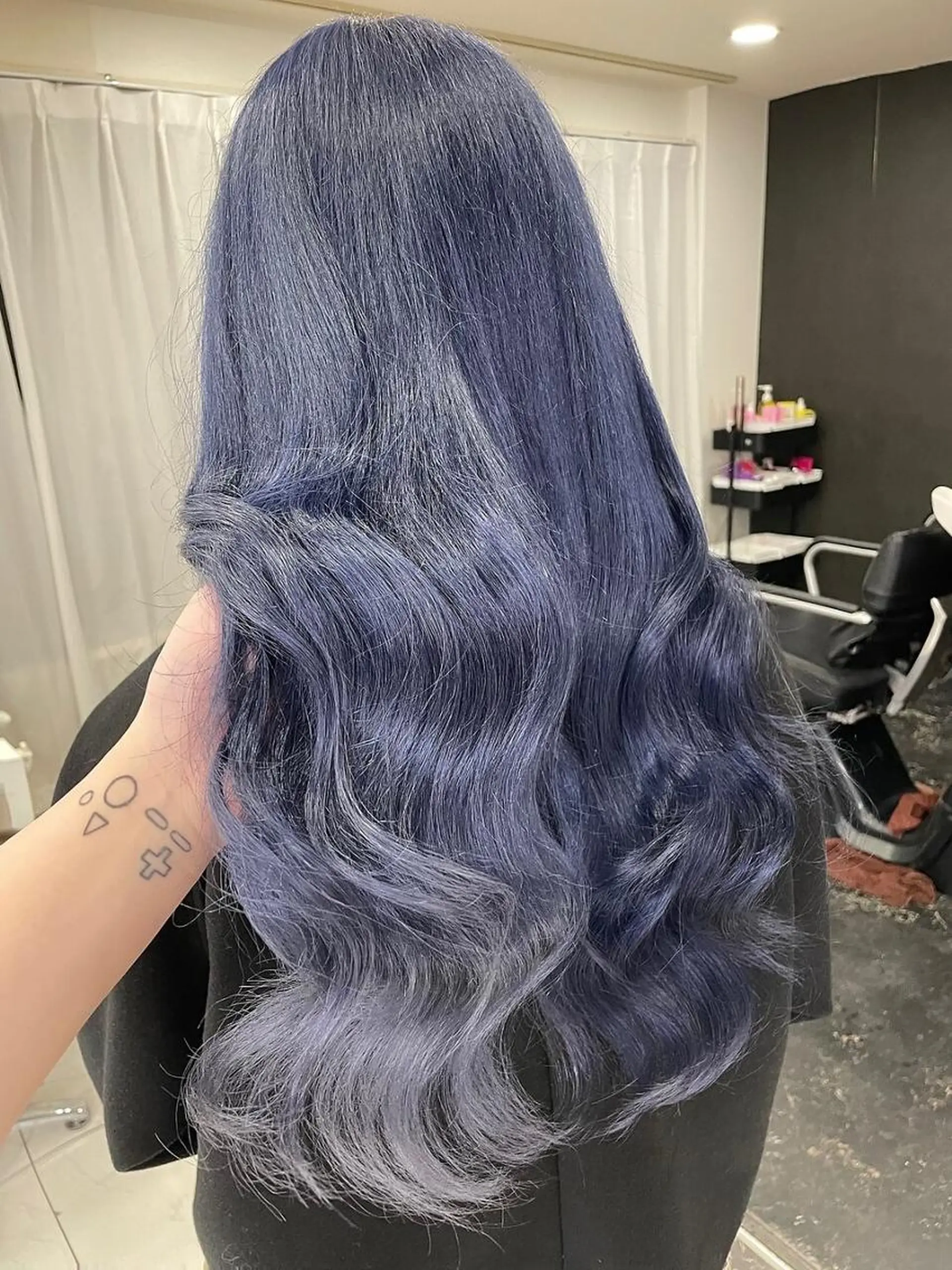 ロング 韓国特化エクステ🟨 エクステのヘアスタイル