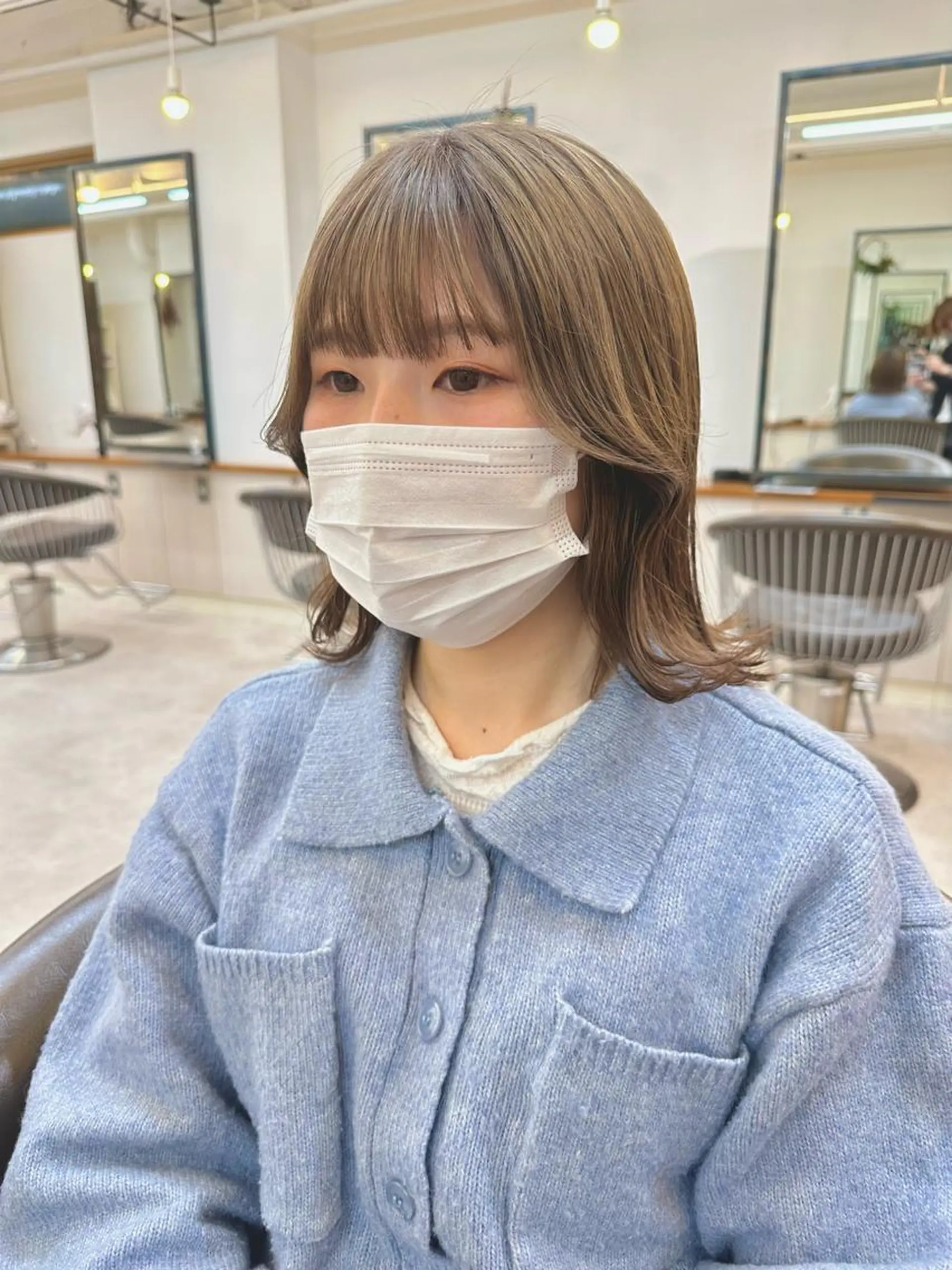 カラー ベージュカラー ミルクティーベージュ カット ヘアカラー リンダ所属・ベージュ/ボブ /縮毛矯正/スズキのヘアスタイル