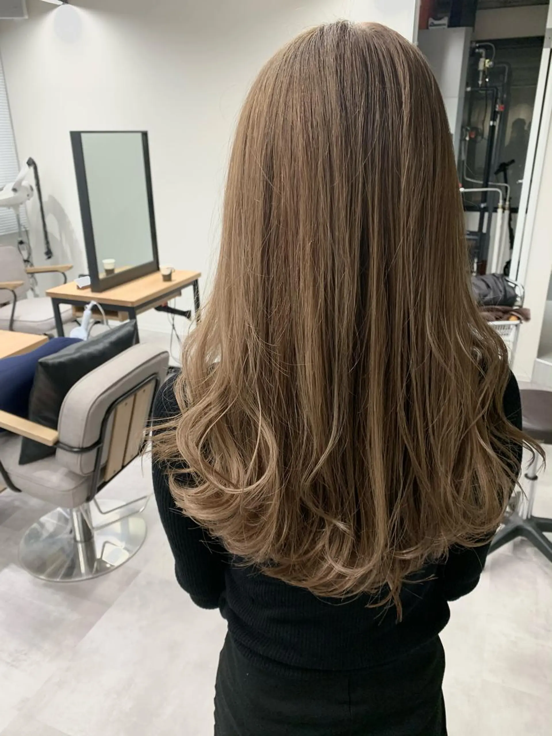 ロング カラー ヘアカラー トリートメント 韓国風ツヤ髪サロン ⭐️髪質改善ルーチェのヘアスタイル