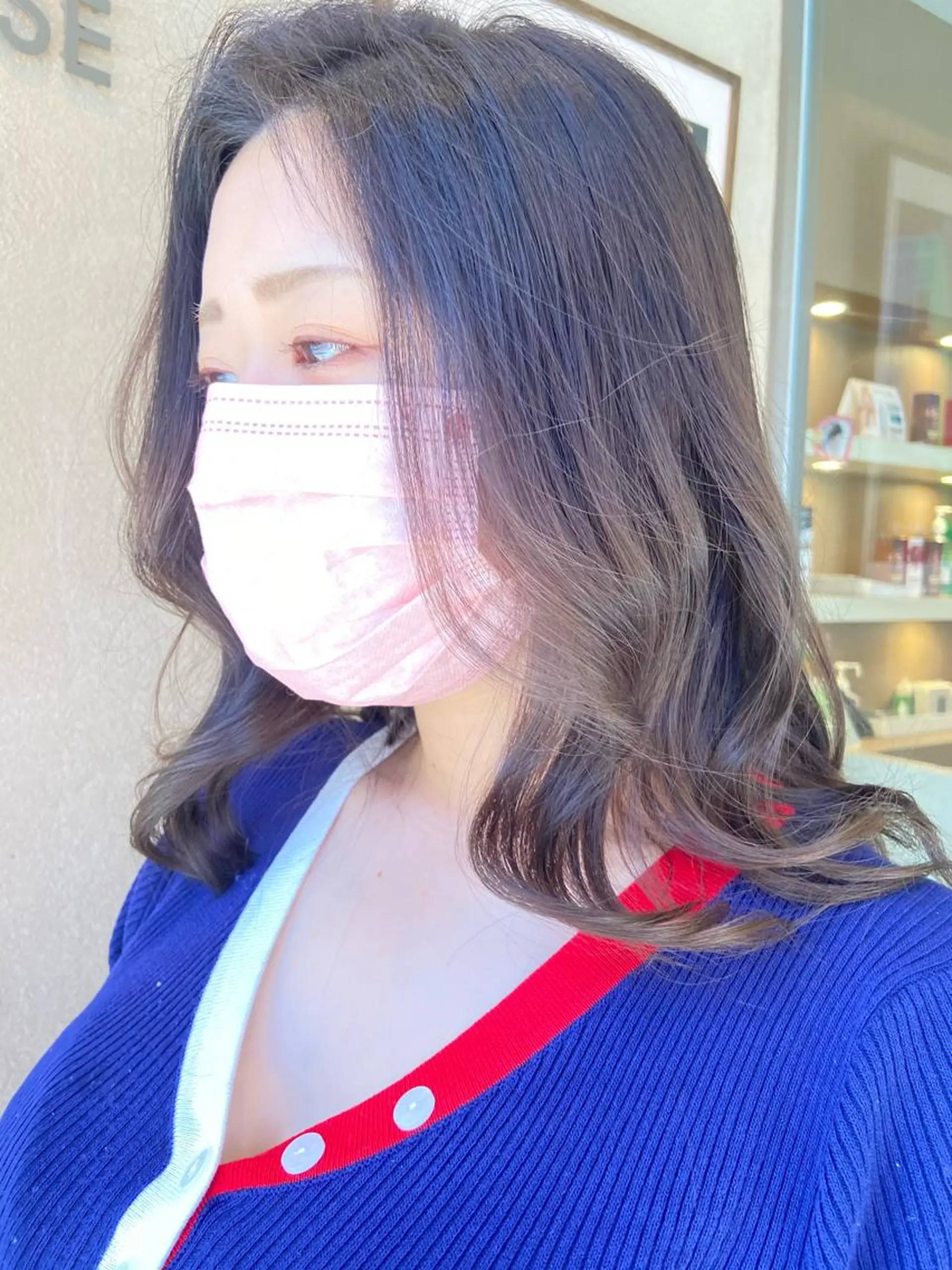 セミロング 淺谷 美紀のヘアスタイル