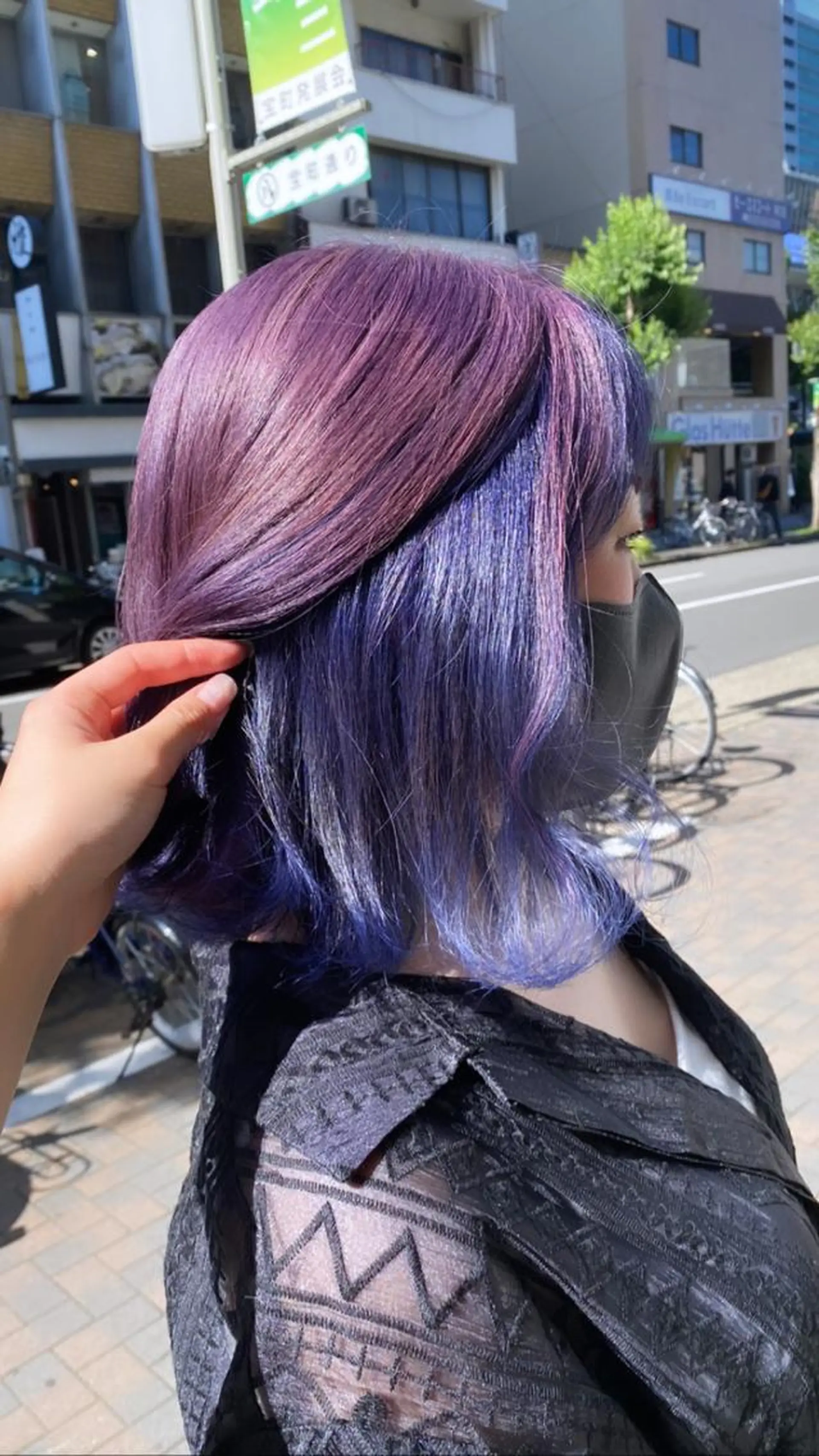 セミロング カラー インナーカラー 韓国艶カラー/ TECHIのヘアスタイル
