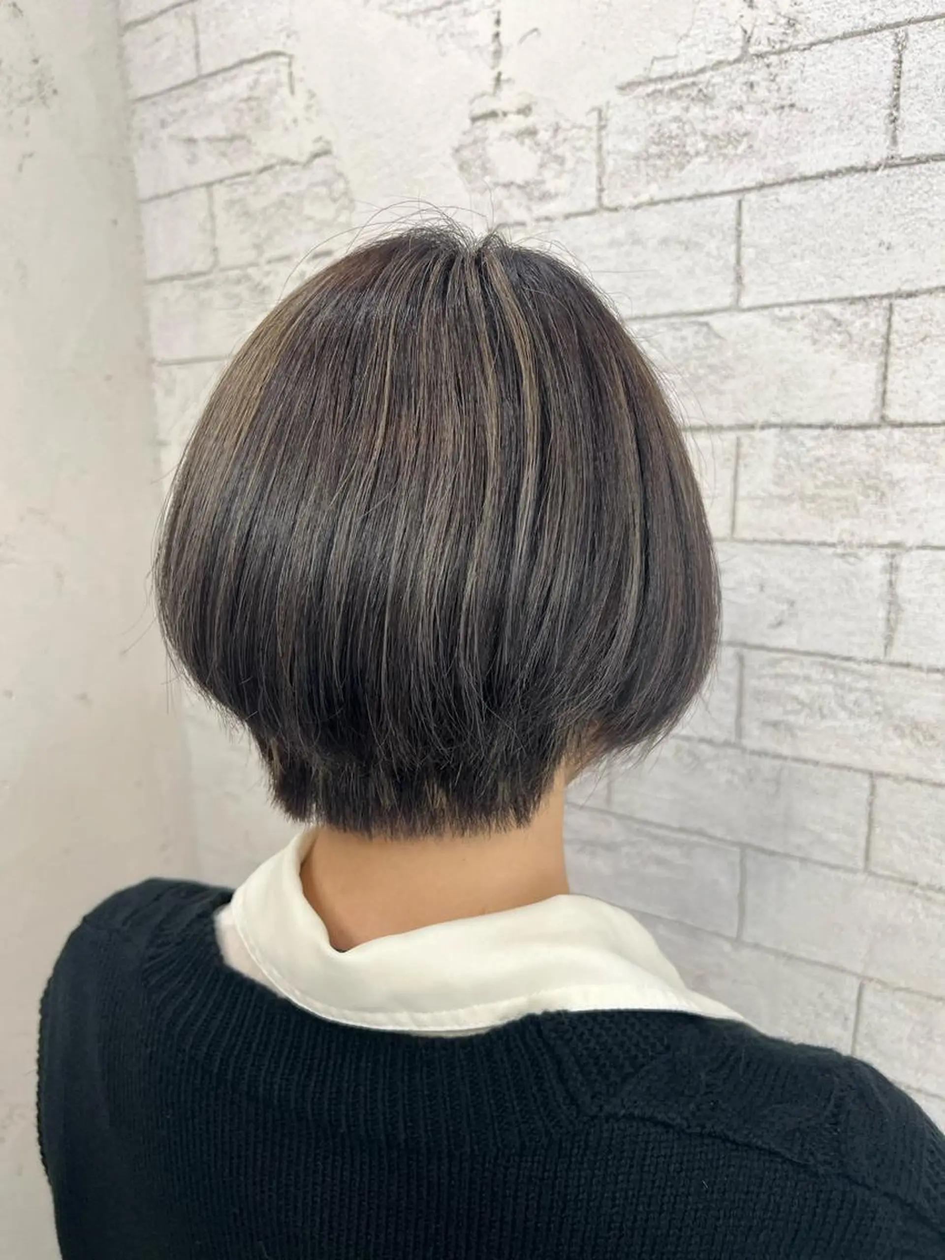 ショート ハイライト ショートヘア ブリーチカラー 🤎〰️Yuunaのヘアスタイル