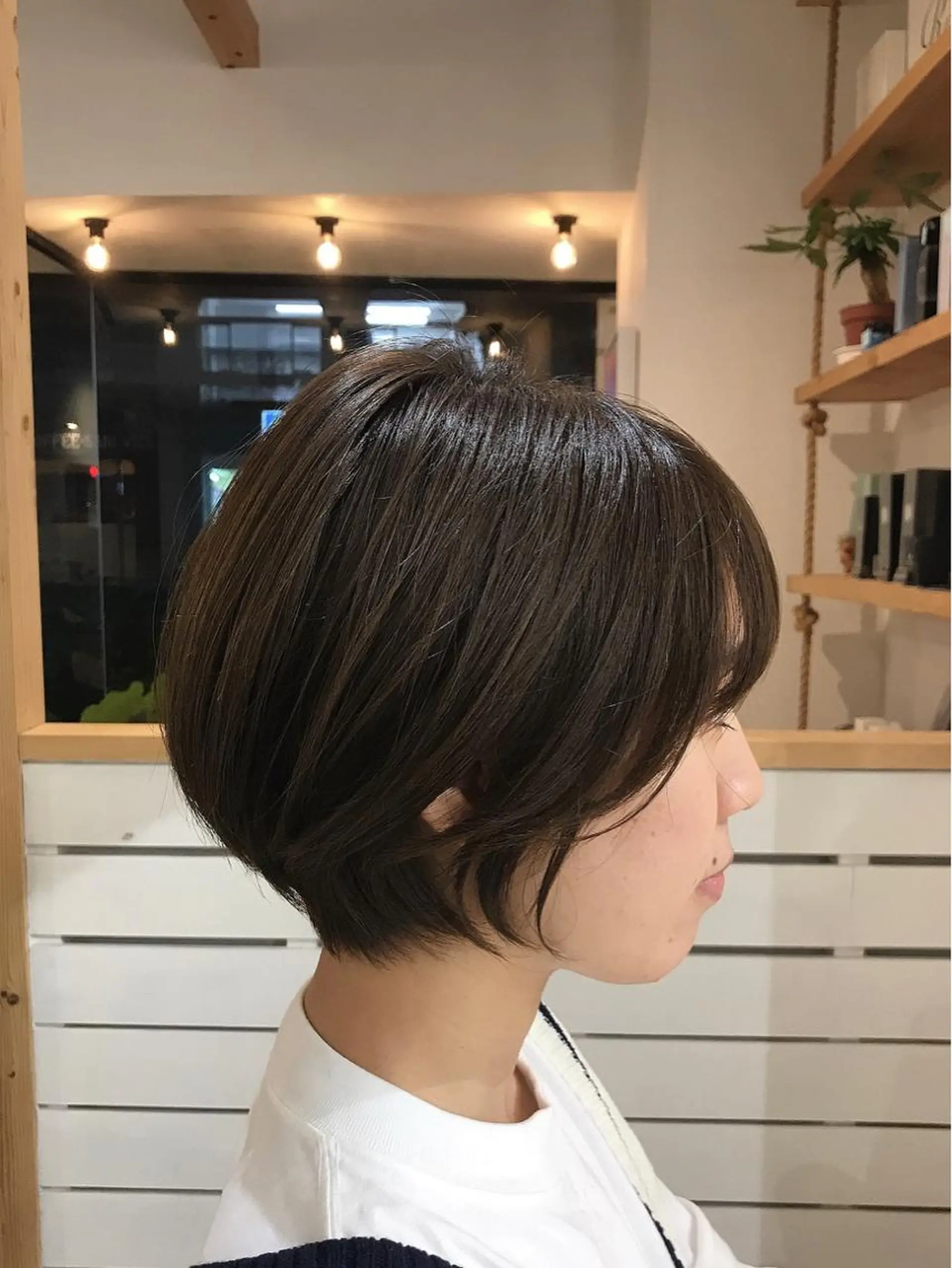 ミディアム ショートボブ ボブ 渋谷 ミモザワークス タニグチヨシユキのヘアスタイル