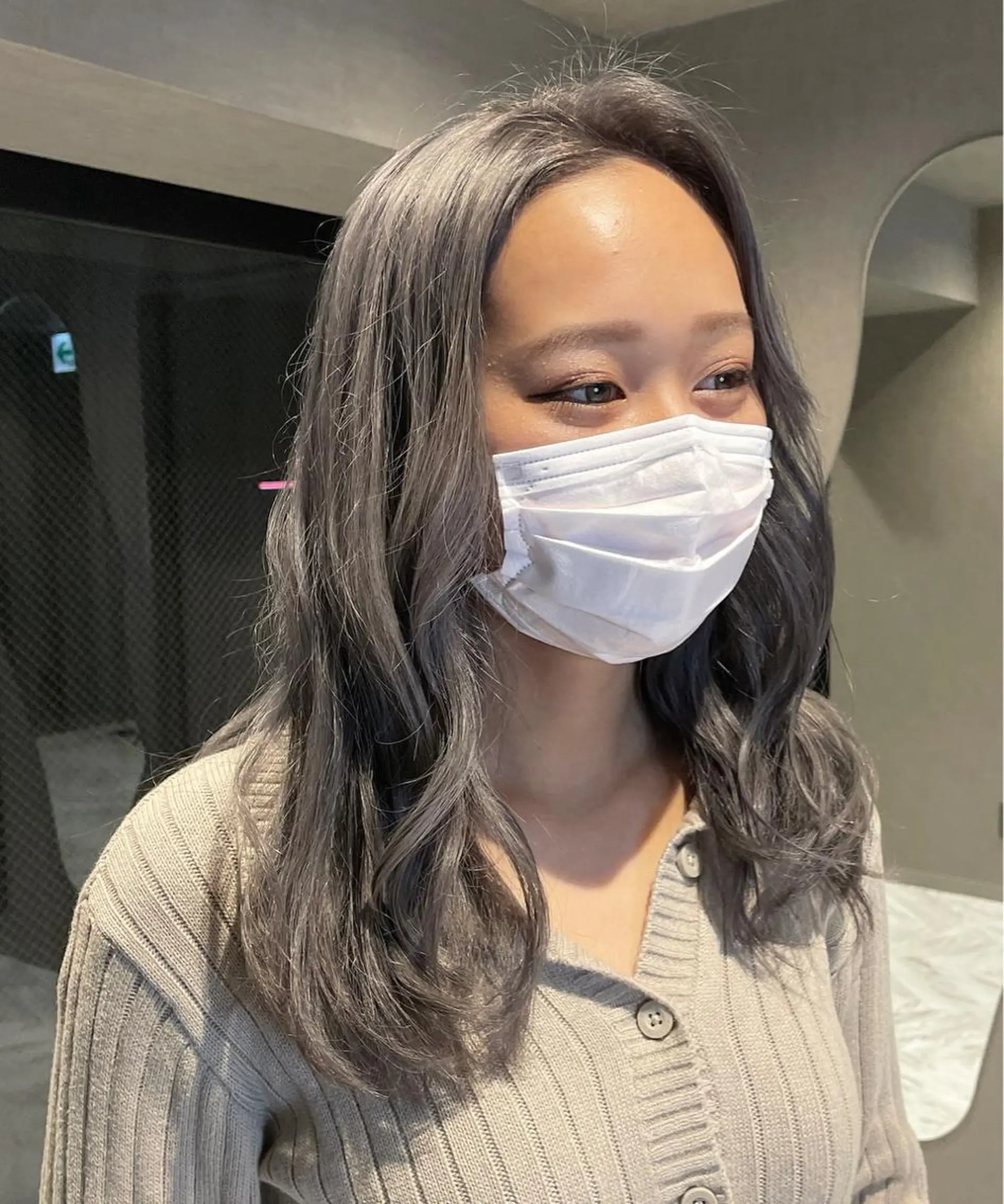 ロング カラー メンズパーマモデル 募集　サトチハルのヘアスタイル