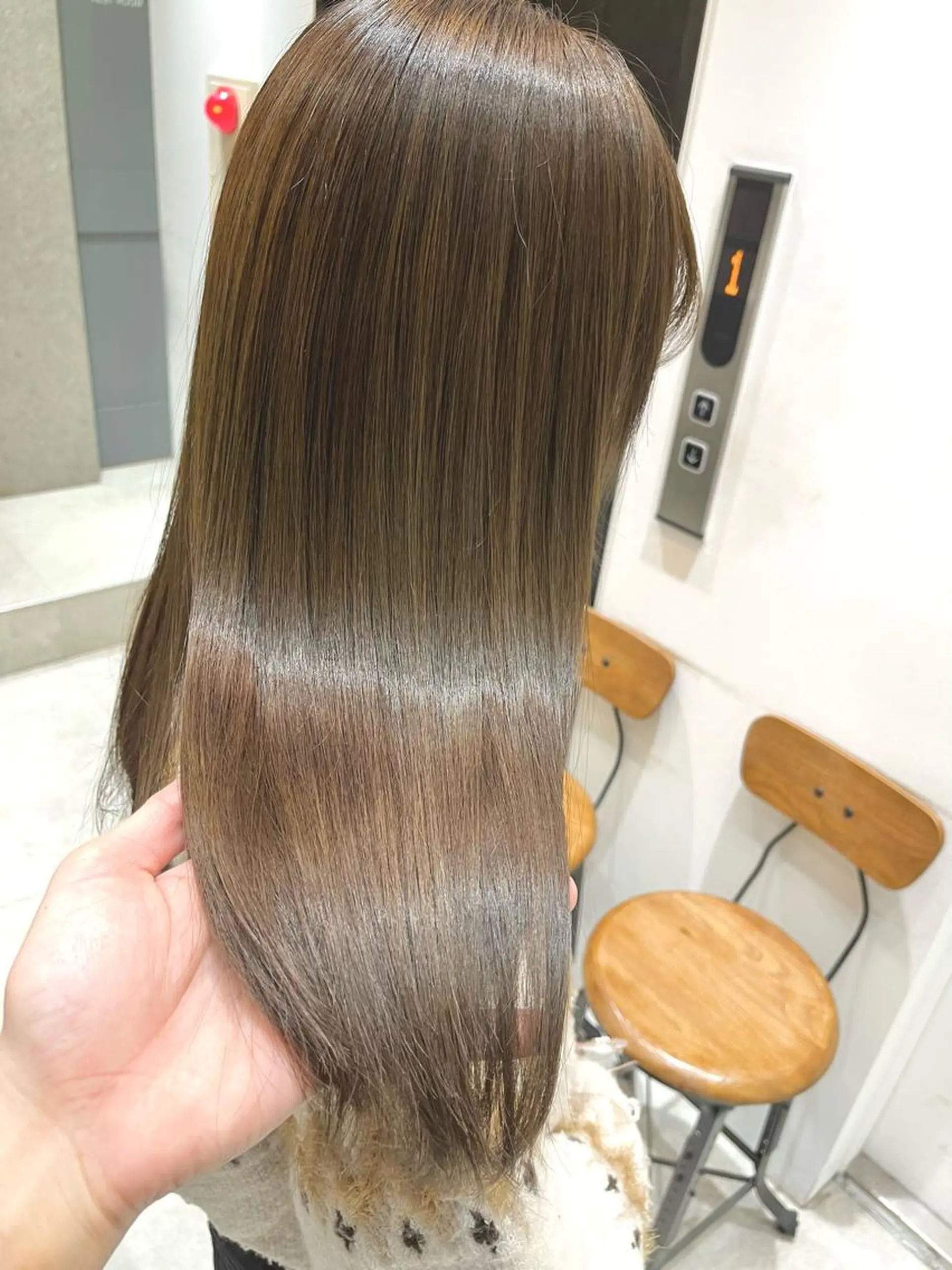 ロング アッシュ 髪質改善 ヨシンモリ 韓国風ヘア トリートメント ヘアカラー トリートメント 🌈透明感カラー 韓 国ヘアこうたろうのヘアスタイル