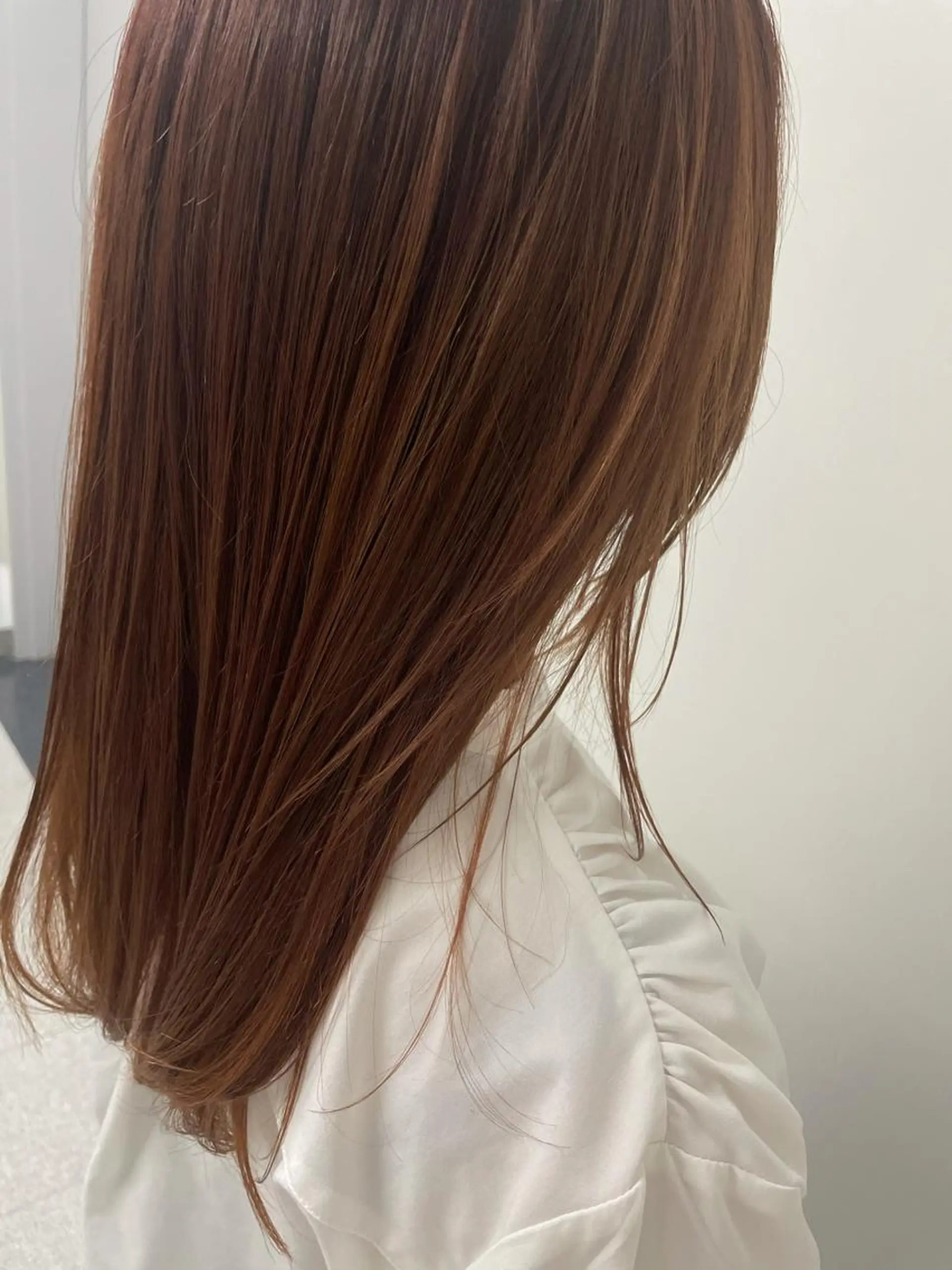 セミロング カラー ヘアカラー トリートメント 🍓 JURiA 🍓のヘアスタイル
